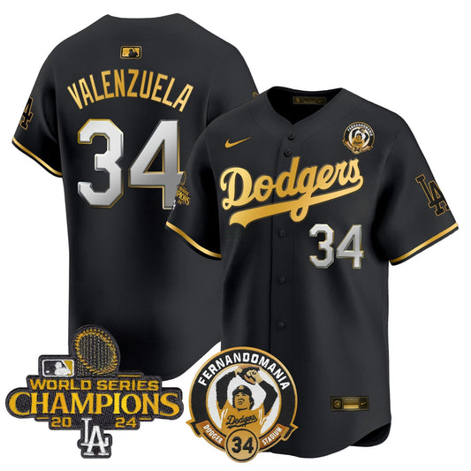 Camisa MLB Men’s Fernando & 2024 World Series Champions Patch Vapor Premier Limited Jersey
