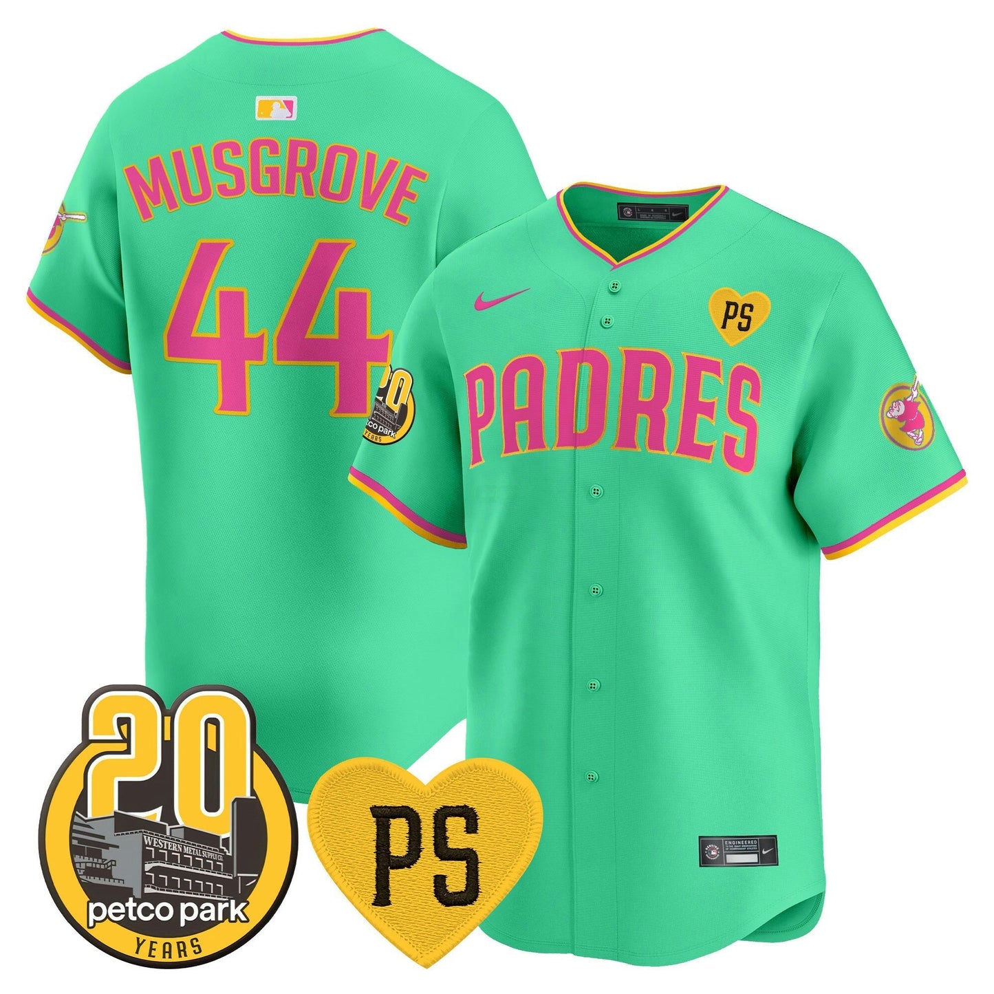 Camisa MLB Men’s “For Peter” & Petco Park 20th Patch Vapor Premier Limited Jersey V2