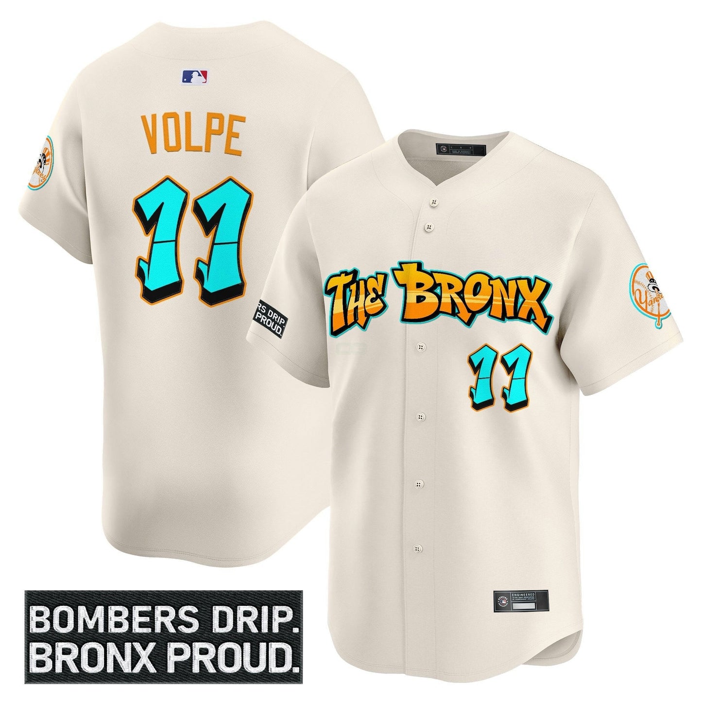 Camisa MLB Men’s ‘Graffiti Bronx Bombers Edition’ Vapor Premier Limited Jersey