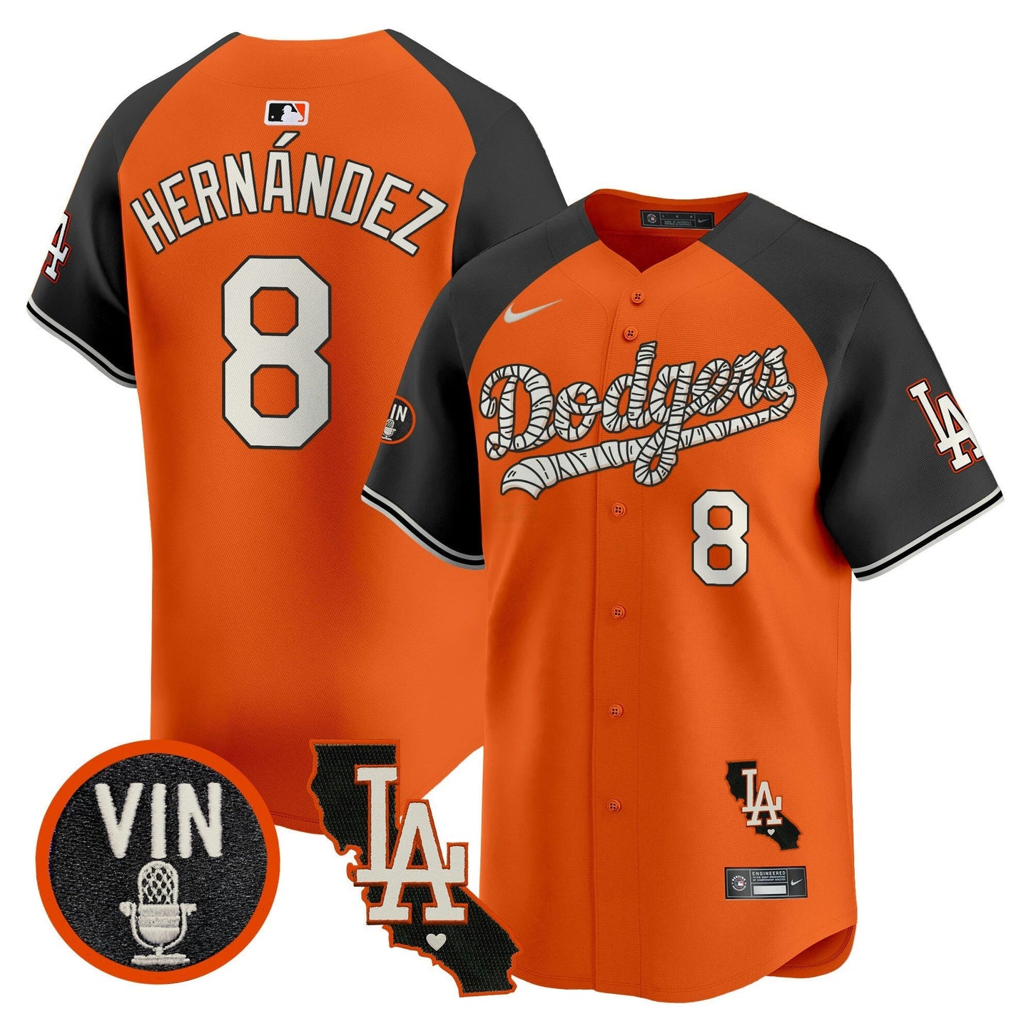 Camisa MLB Los Angeles Dodgers Men’s Halloween Vapor Premier Limited Jersey