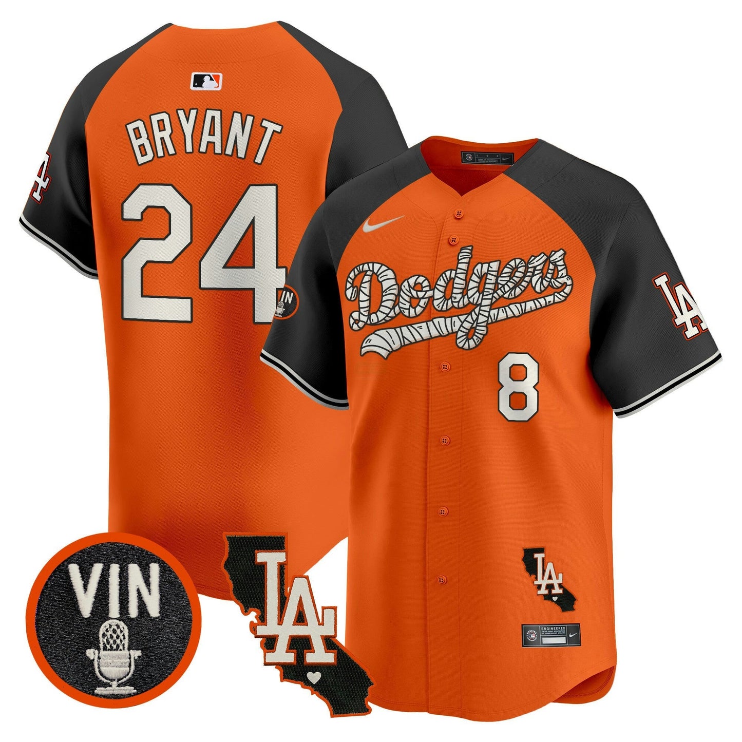 Camisa MLB Los Angeles Dodgers Men’s Halloween Vapor Premier Limited Jersey