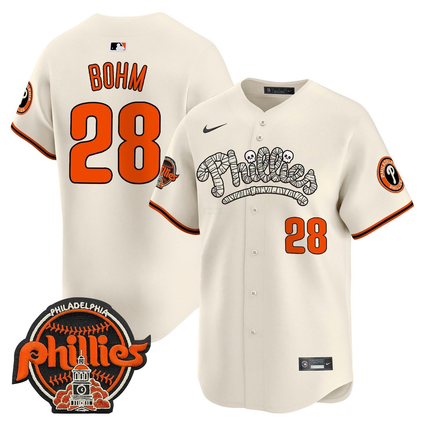 Camisa MLB Philadelphia Phillies Men’s Halloween Vapor Premier Limited Jersey