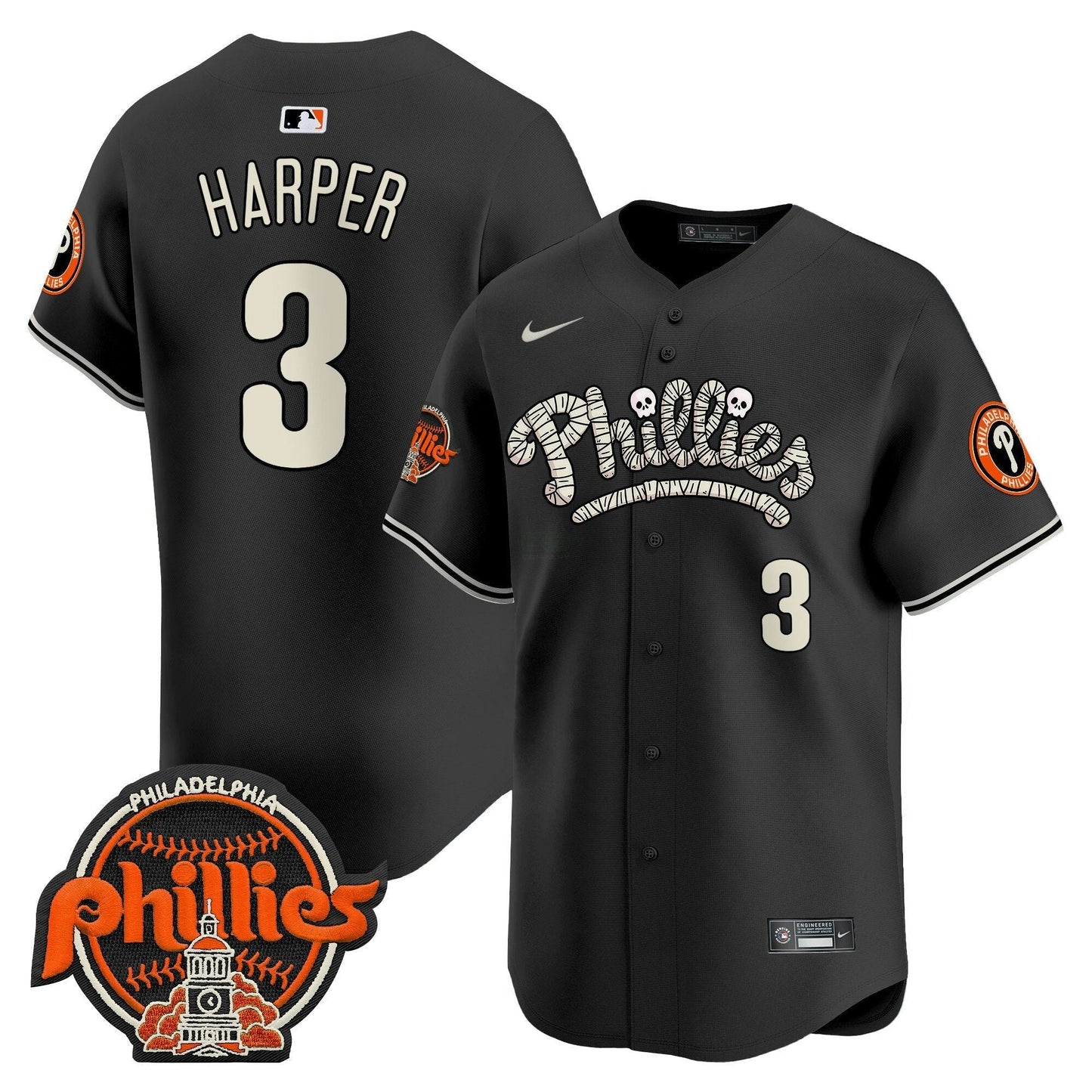 Camisa MLB Philadelphia Phillies Men’s Halloween Vapor Premier Limited Jersey