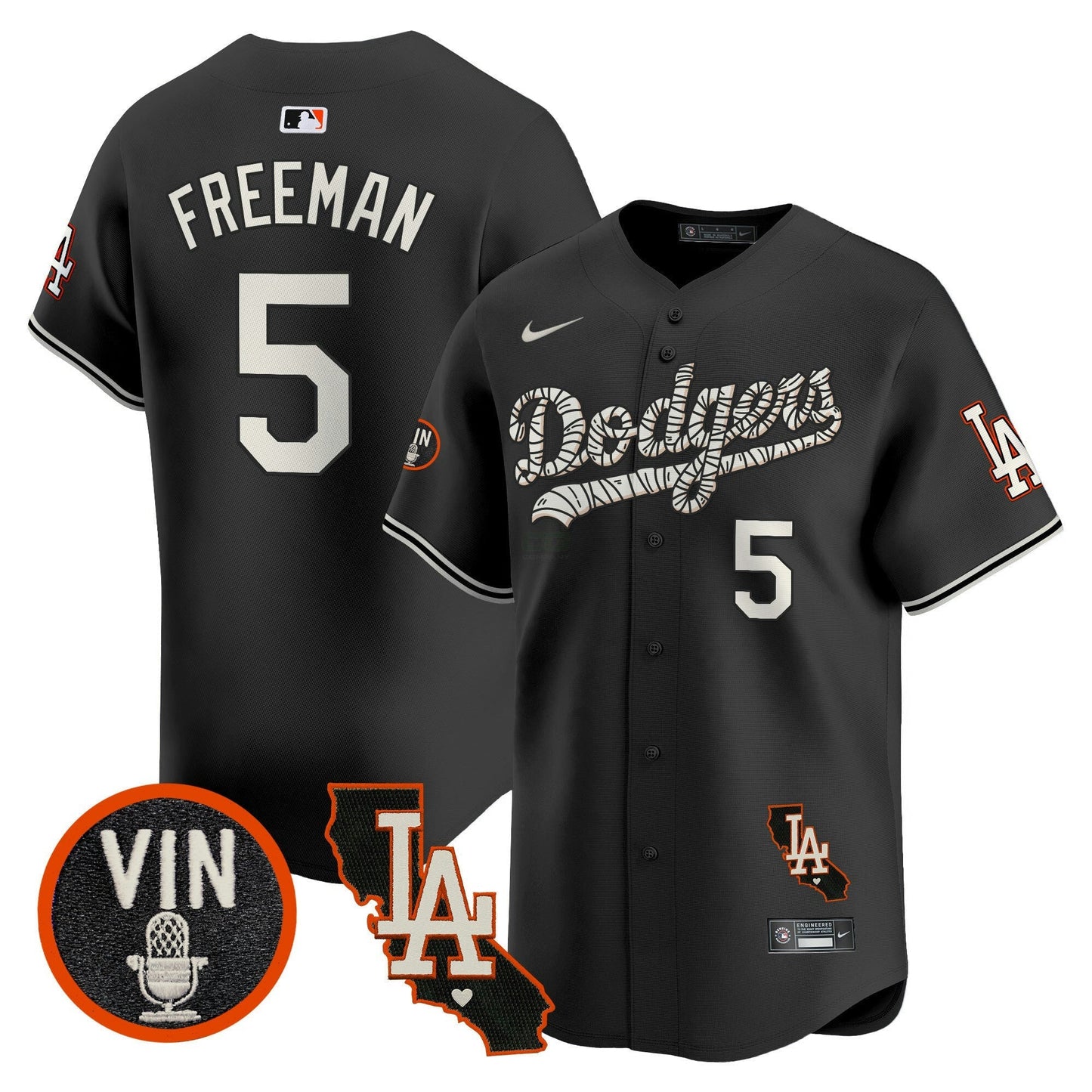 Camisa MLB Los Angeles Dodgers Men’s Halloween Vapor Premier Limited Jersey