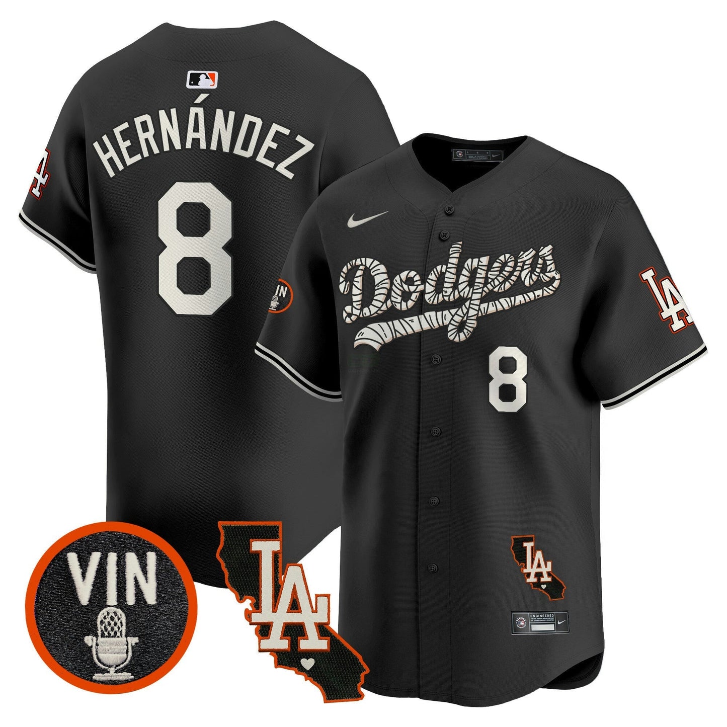 Camisa MLB Los Angeles Dodgers Men’s Halloween Vapor Premier Limited Jersey