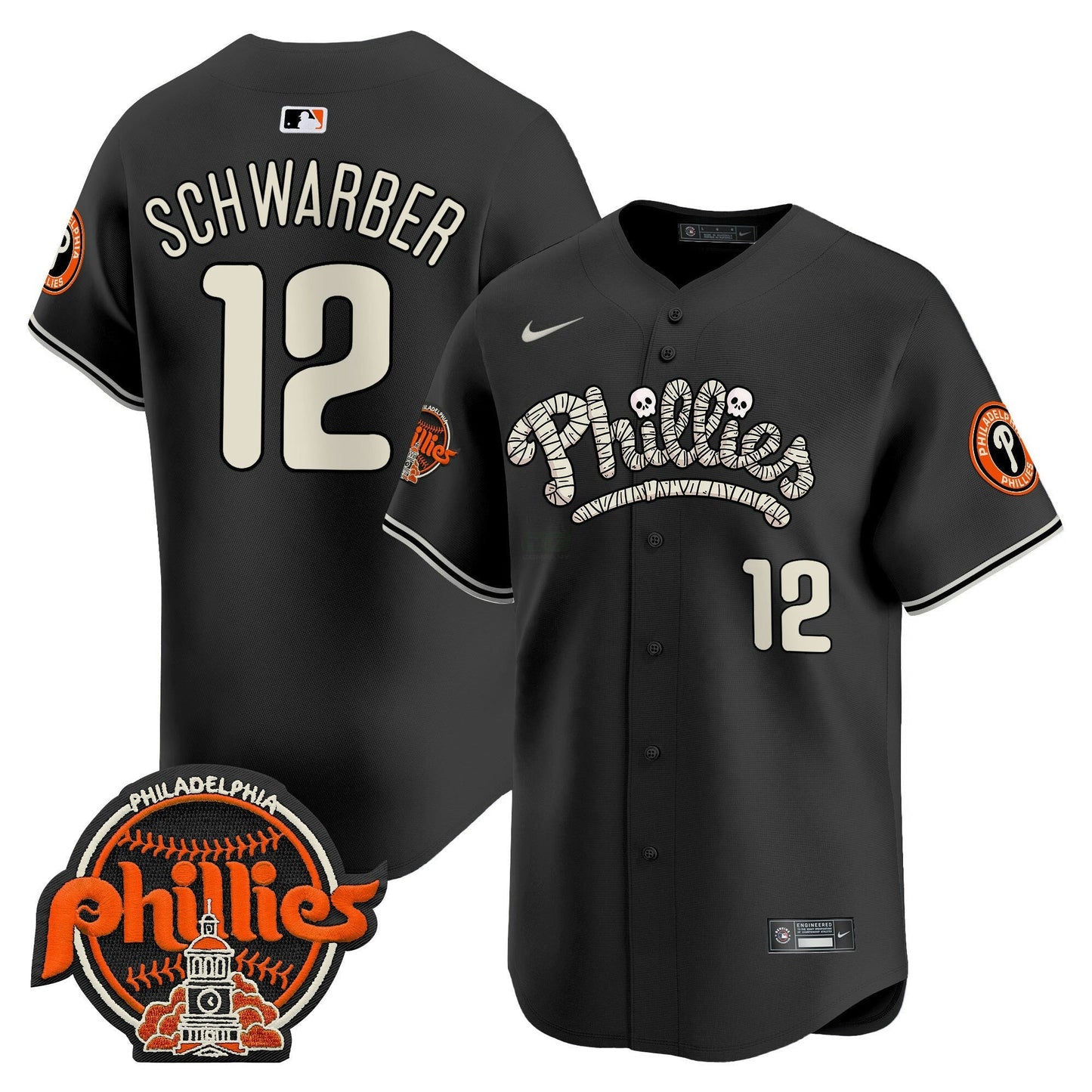 Camisa MLB Philadelphia Phillies Men’s Halloween Vapor Premier Limited Jersey