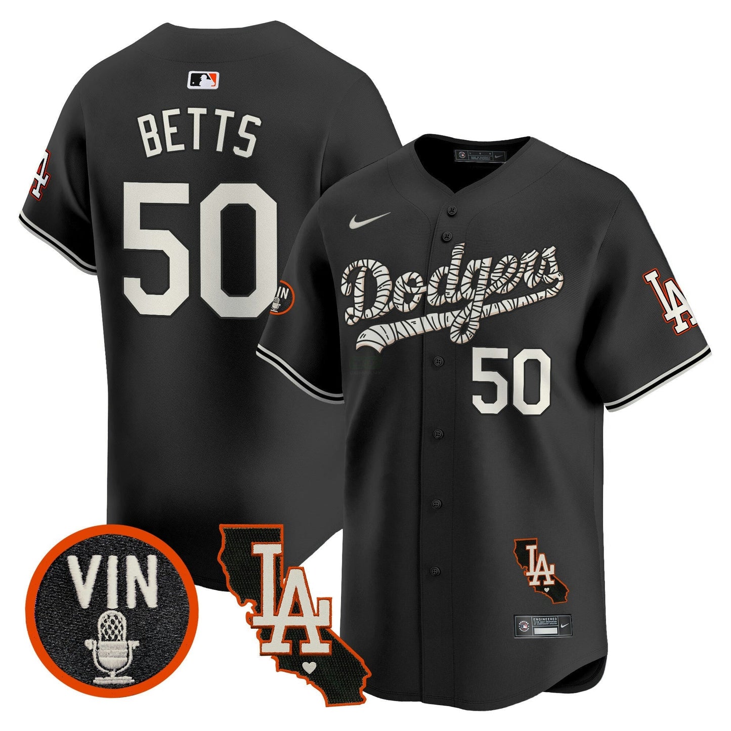 Camisa MLB Los Angeles Dodgers Men’s Halloween Vapor Premier Limited Jersey