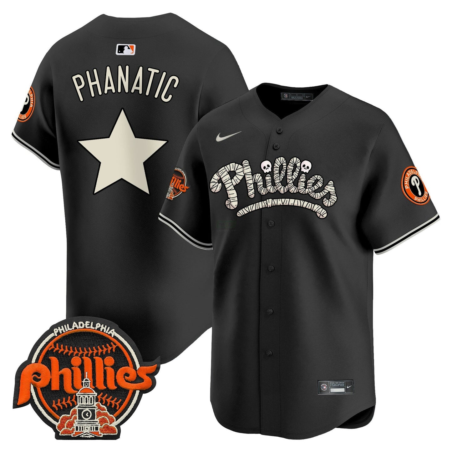 Camisa MLB Philadelphia Phillies Men’s Halloween Vapor Premier Limited Jersey