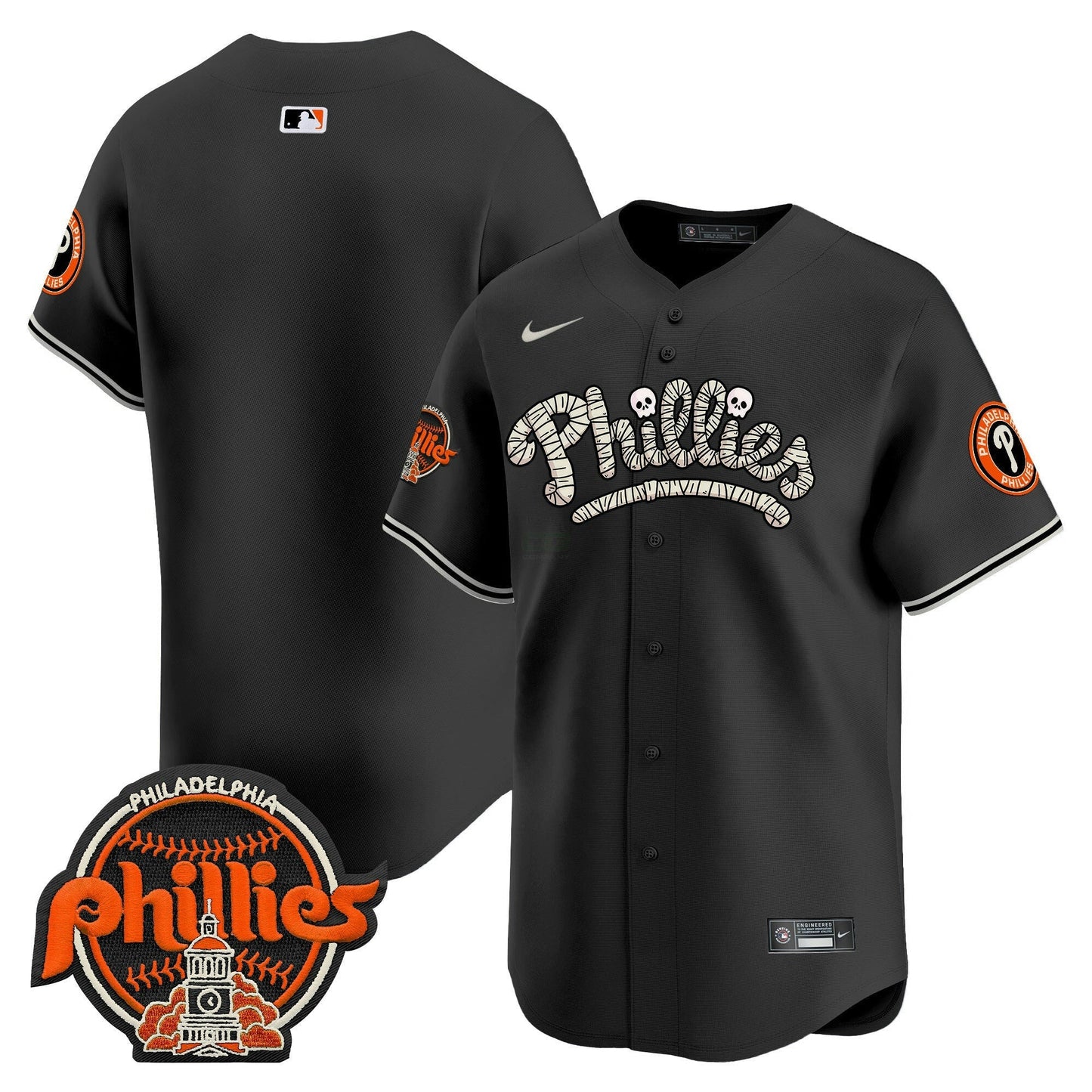 Camisa MLB Philadelphia Phillies Men’s Halloween Vapor Premier Limited Jersey