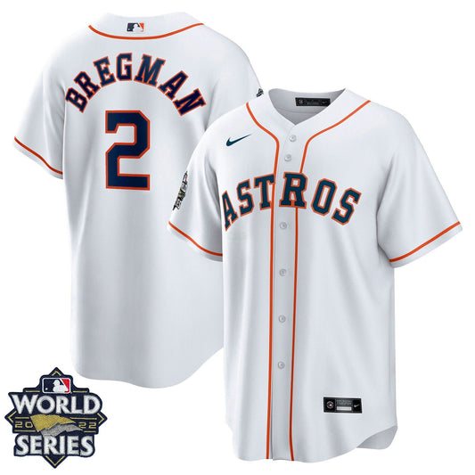 Camisa MLB Men’s Houston 2022 World Series Home Player Jersey – Branca