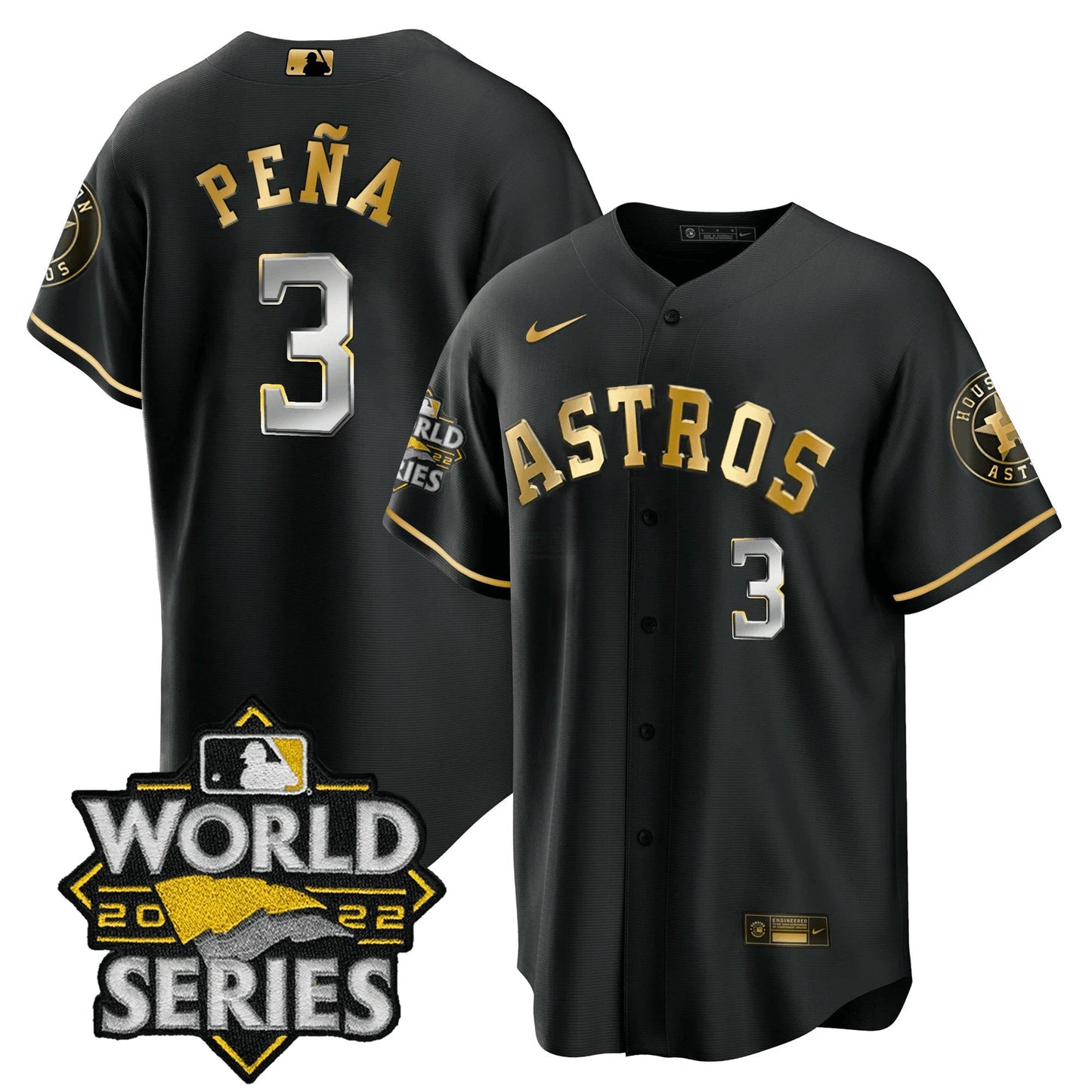 Camisa MLB Men’s Houston 2022 World Series Player Jersey