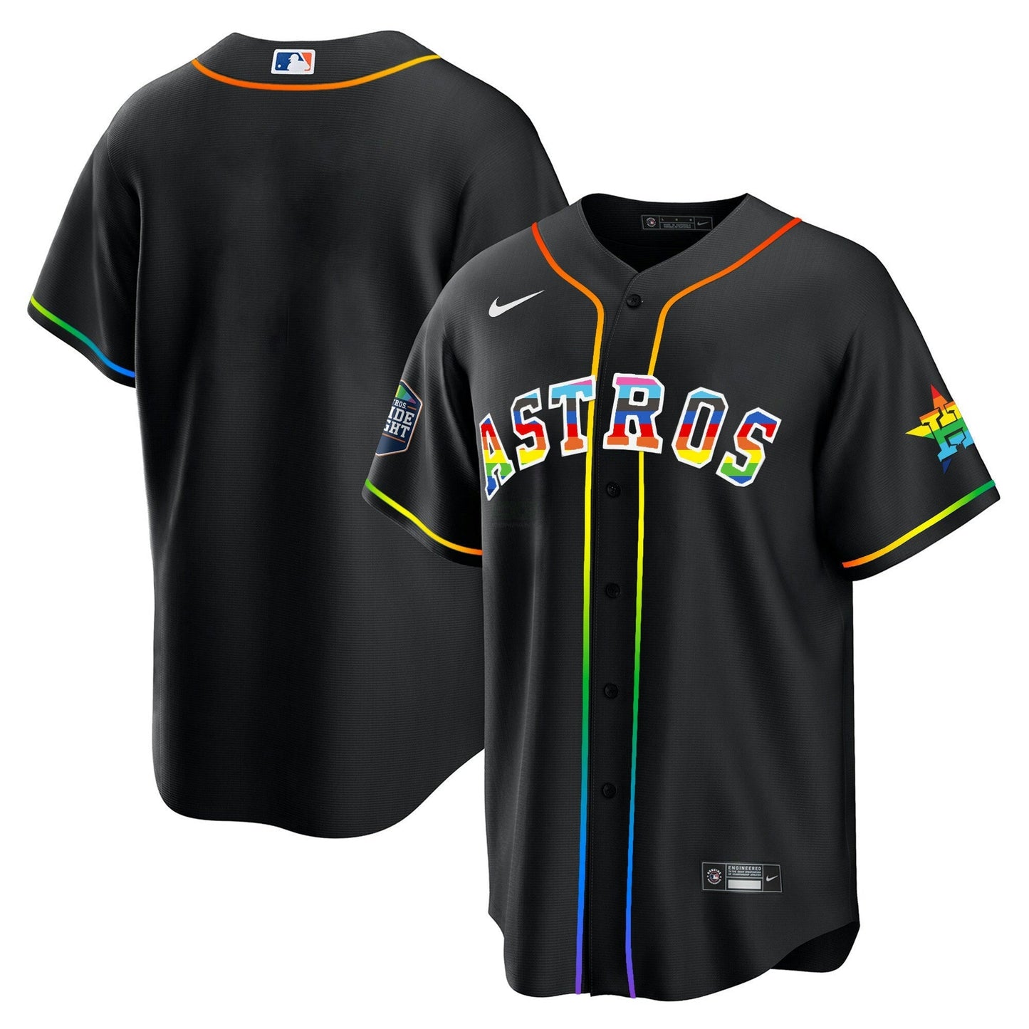 Camisa MLB Men’s Houston 2023 Cool Base Pride Jersey – Stitched