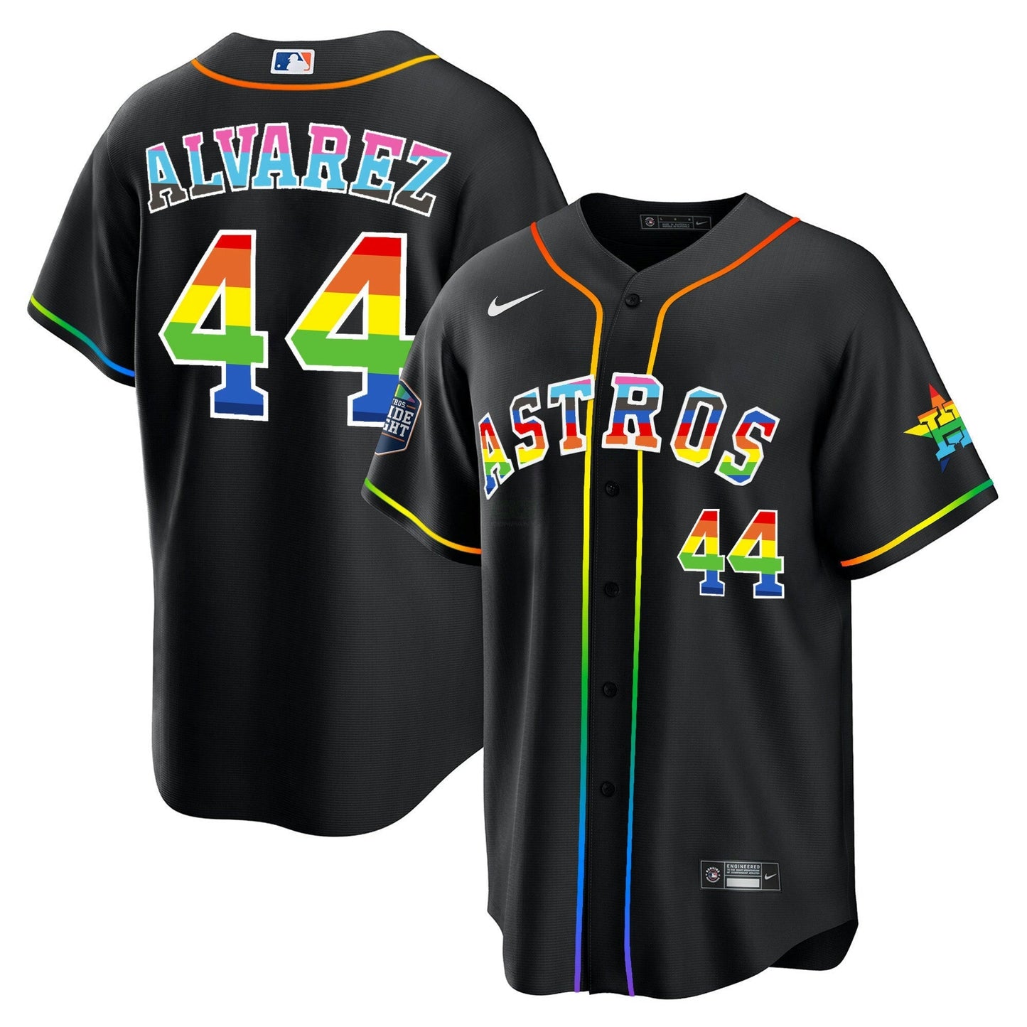 Camisa MLB Men’s Houston 2023 Cool Base Pride Jersey – Stitched