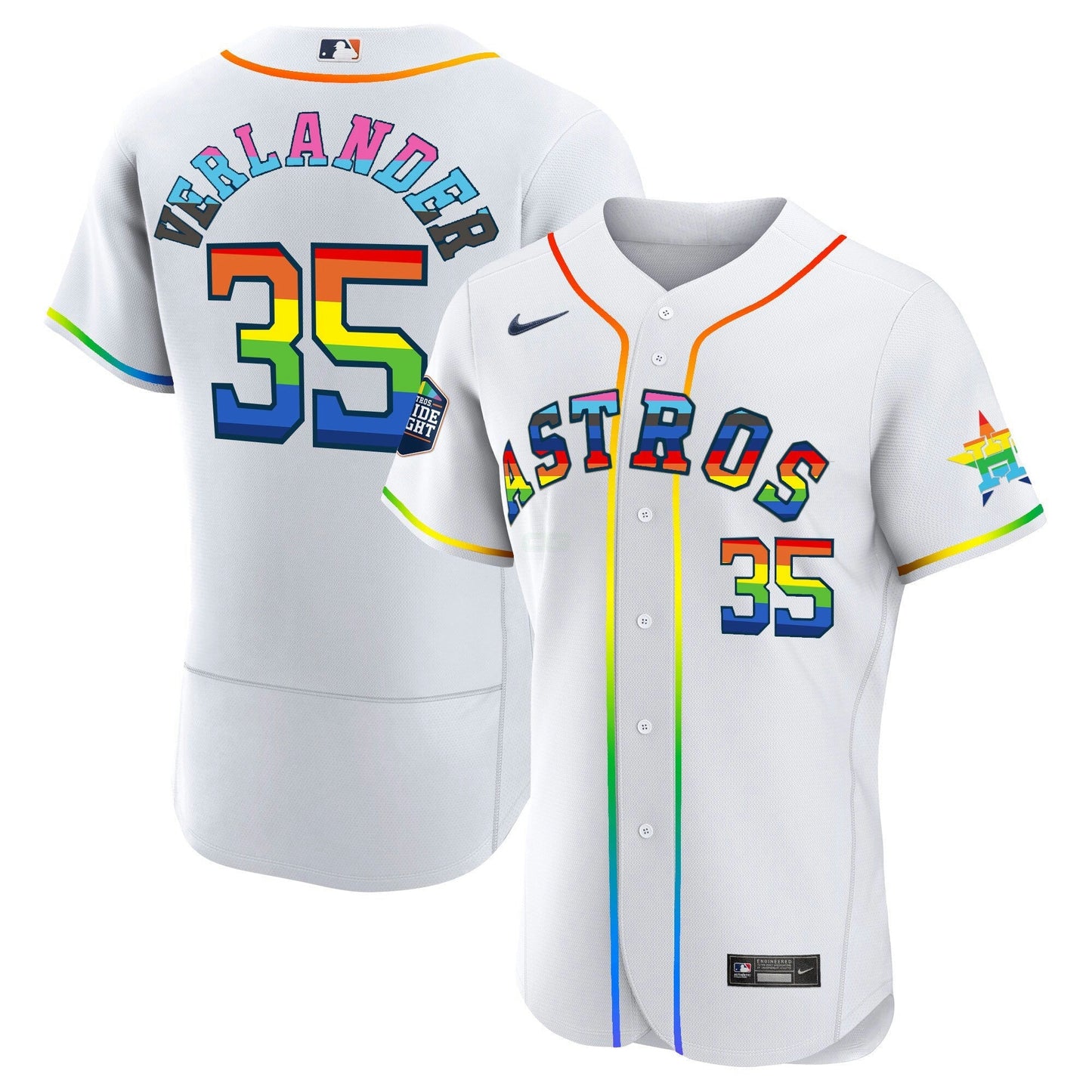 Camisa MLB Men’s Houston 2023 Flex Base Pride Jersey – Stitched