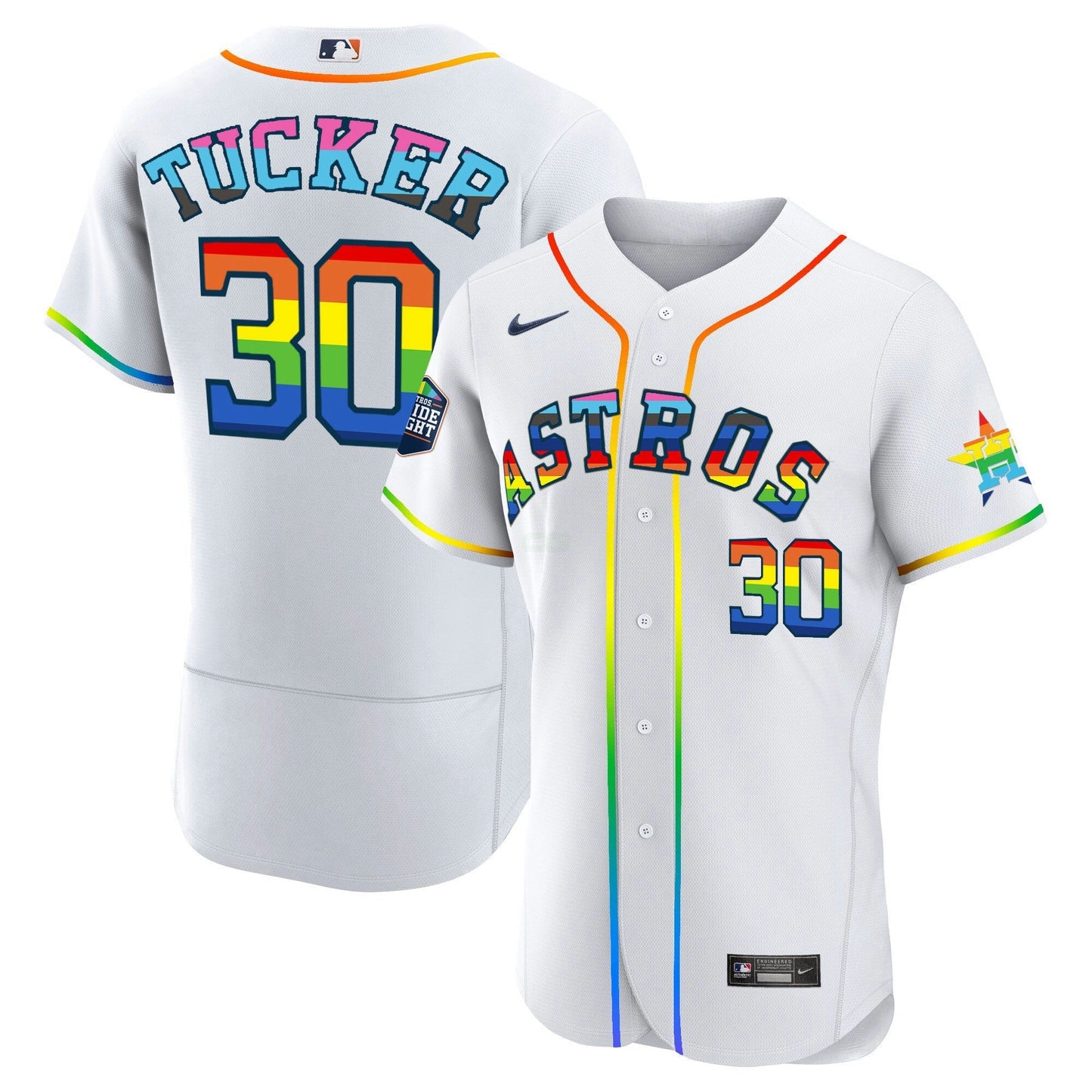 Camisa MLB Men’s Houston 2023 Flex Base Pride Jersey – Stitched