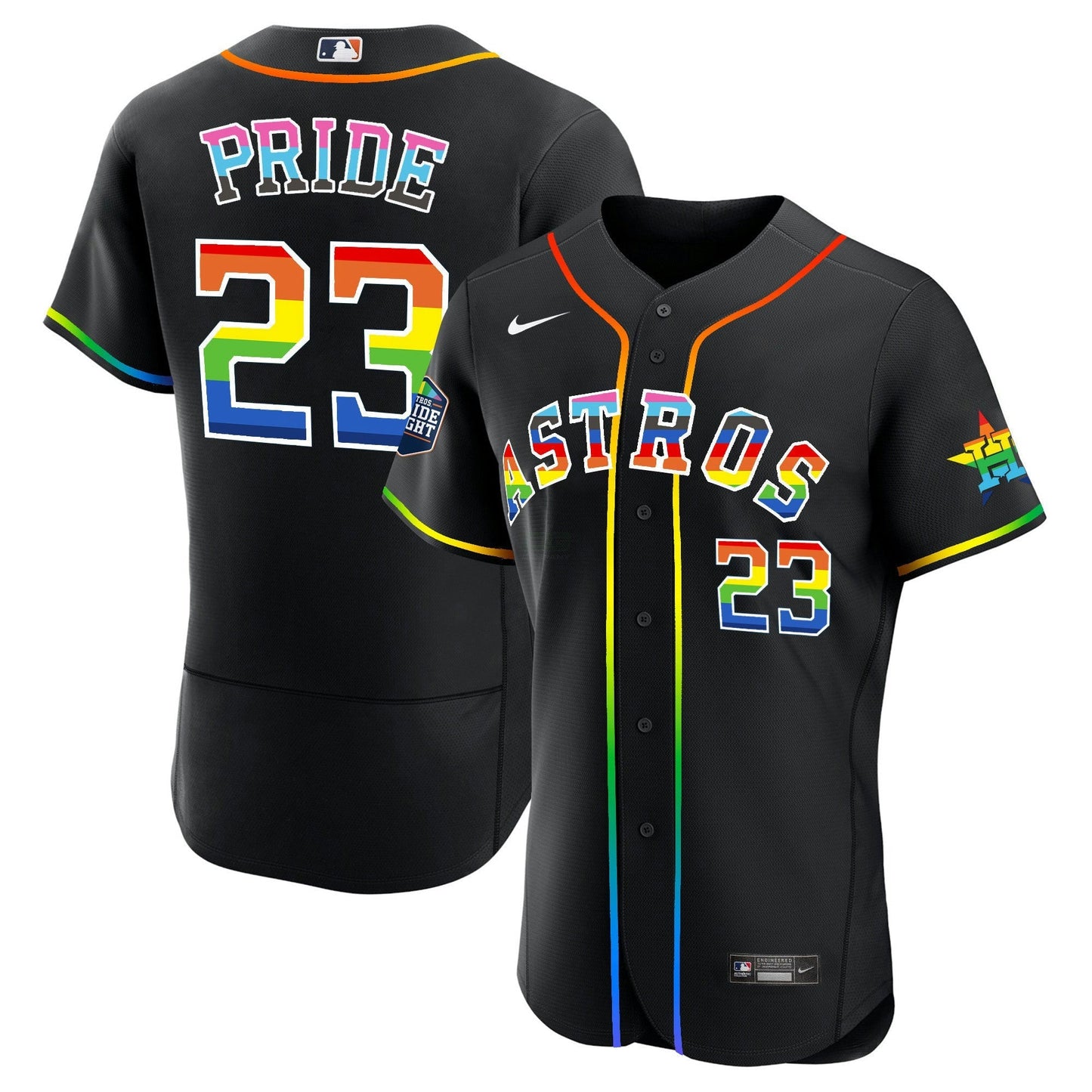 Camisa MLB Men’s Houston 2023 Flex Base Pride Jersey – Stitched