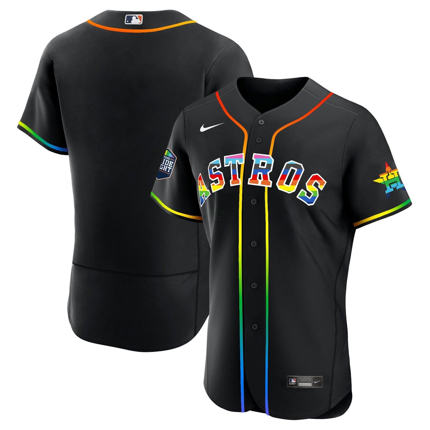 Camisa MLB Men’s Houston 2023 Flex Base Pride Jersey – Stitched