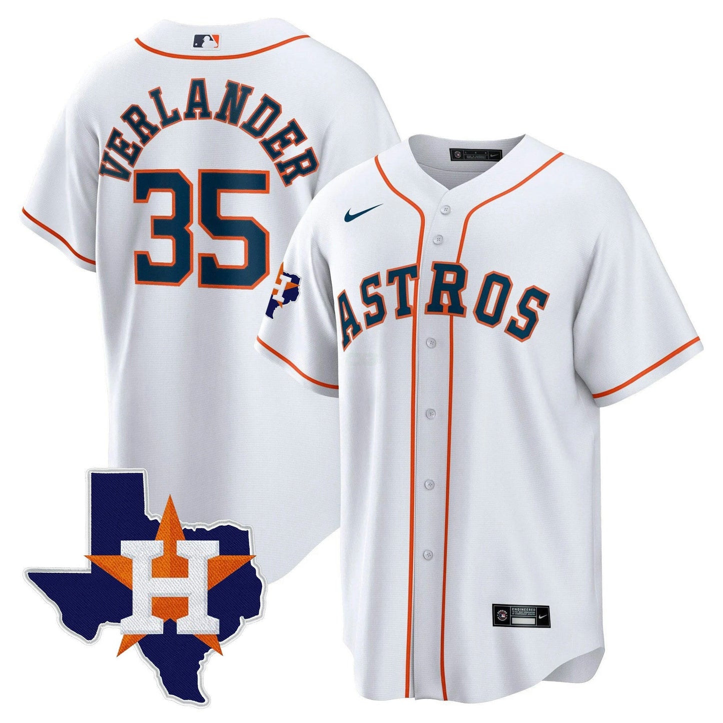 Camisa MLB Men’s Houston 2024 Dourada Jersey – Texas Patch