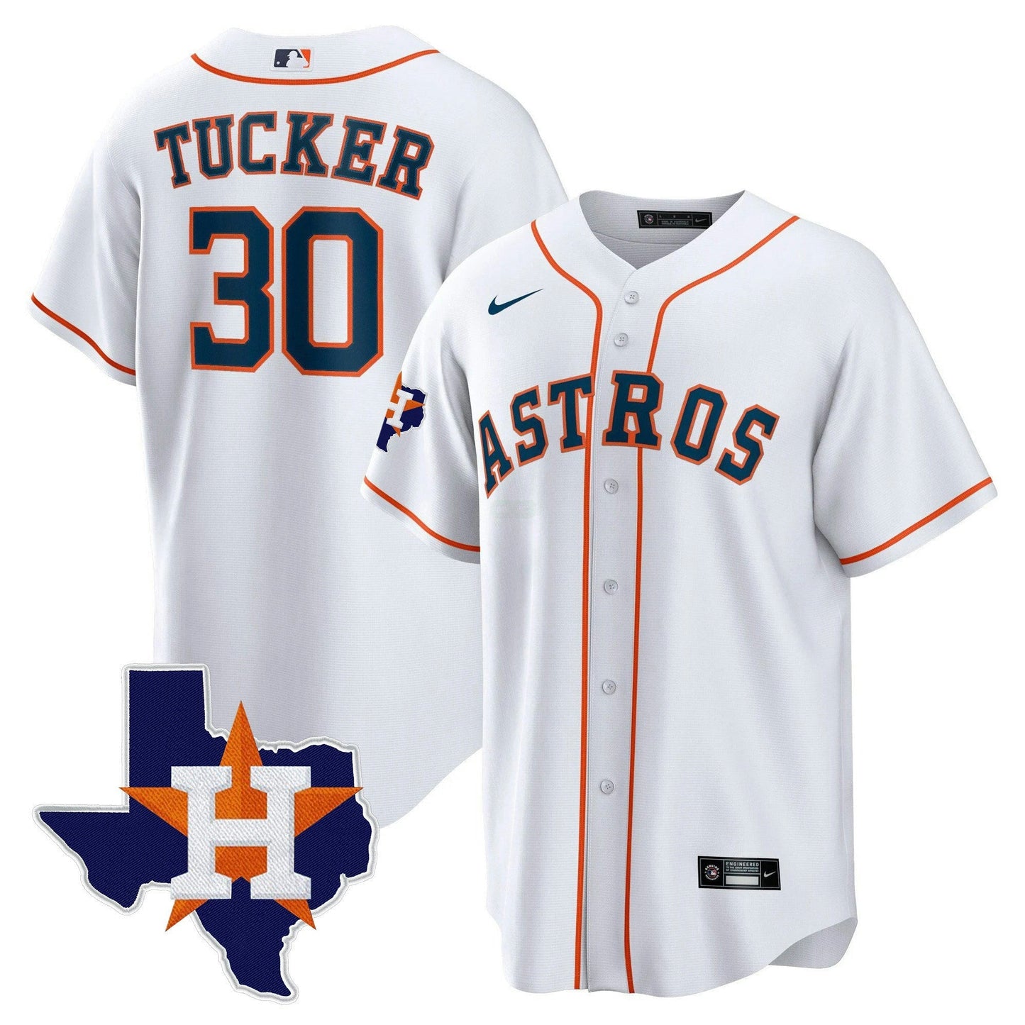 Camisa MLB Men’s Houston 2024 Dourada Jersey – Texas Patch