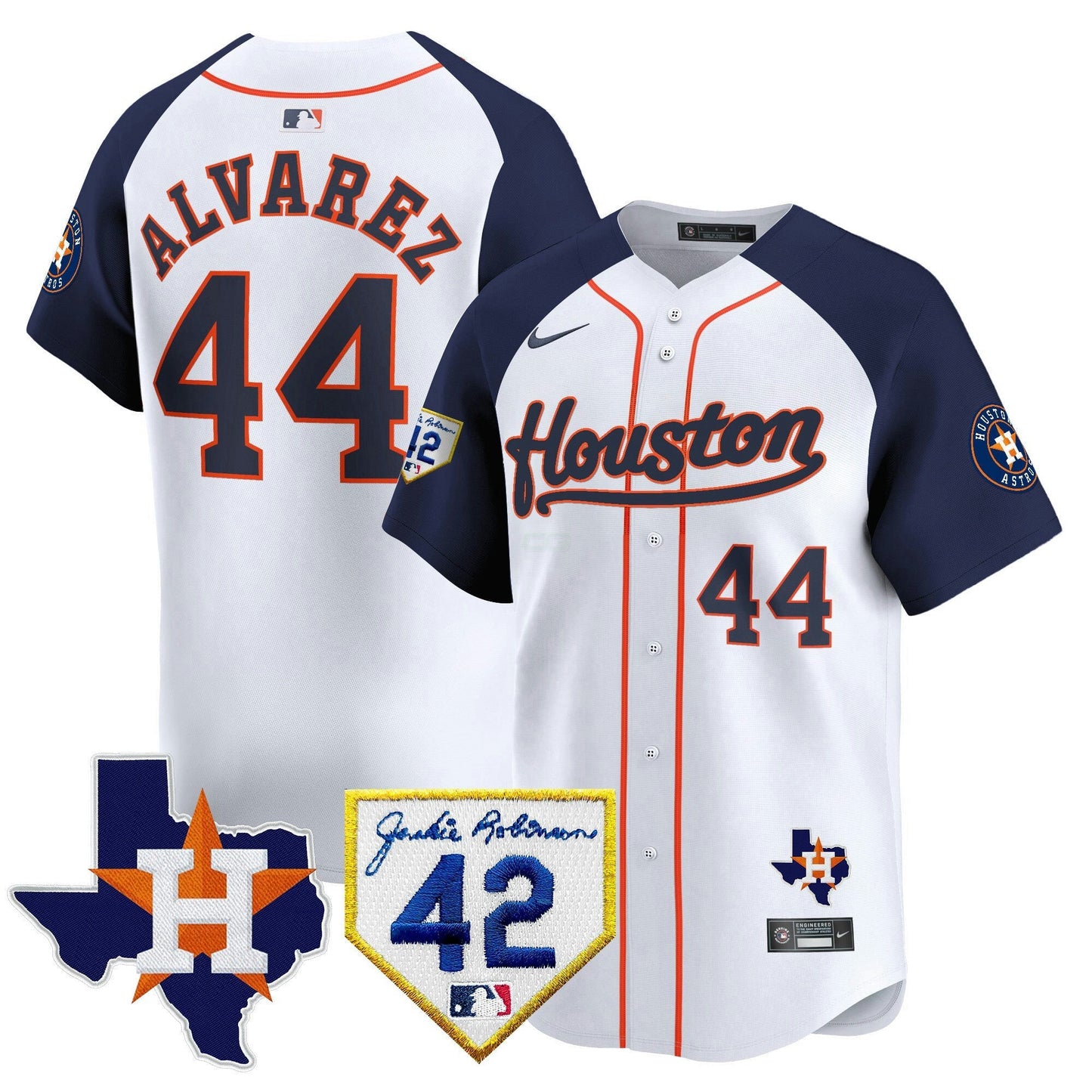 Camisa MLB Men’s Houston 2024 Jackie Robinson Patch Vapor Premier Limited Jersey