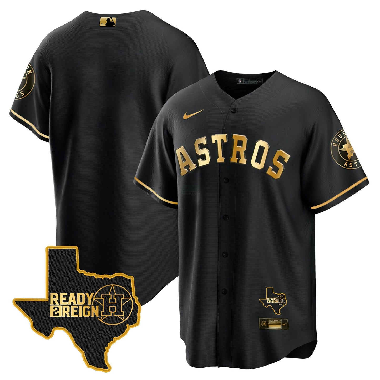 Camisa MLB Men’s Houston 2024 Ready 2 Reign Cool Base Jersey