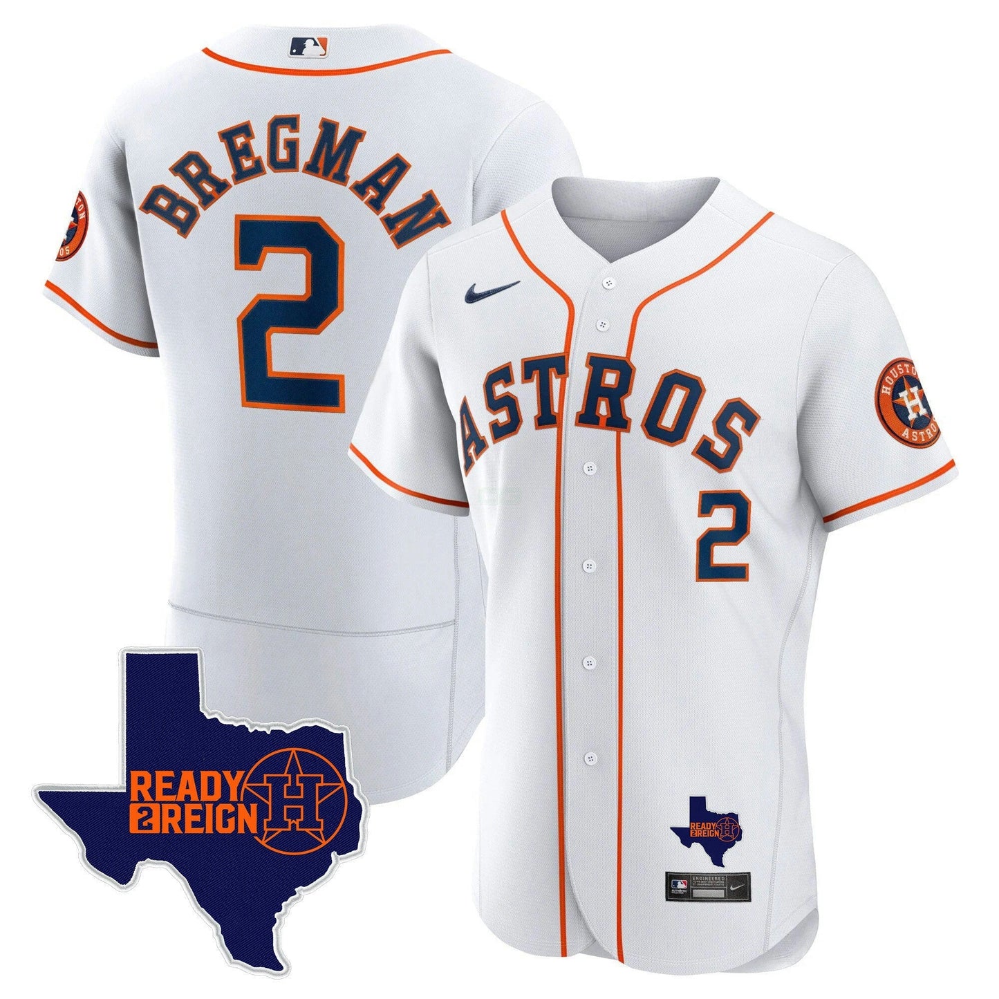 Camisa MLB Men’s Houston 2024 Ready 2 Reign Flex Base Jersey