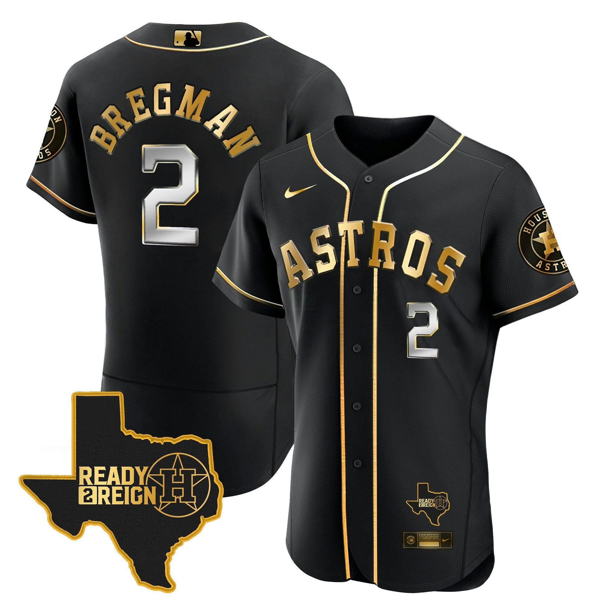 Camisa MLB Men’s Houston 2024 Ready 2 Reign Flex Base Jersey