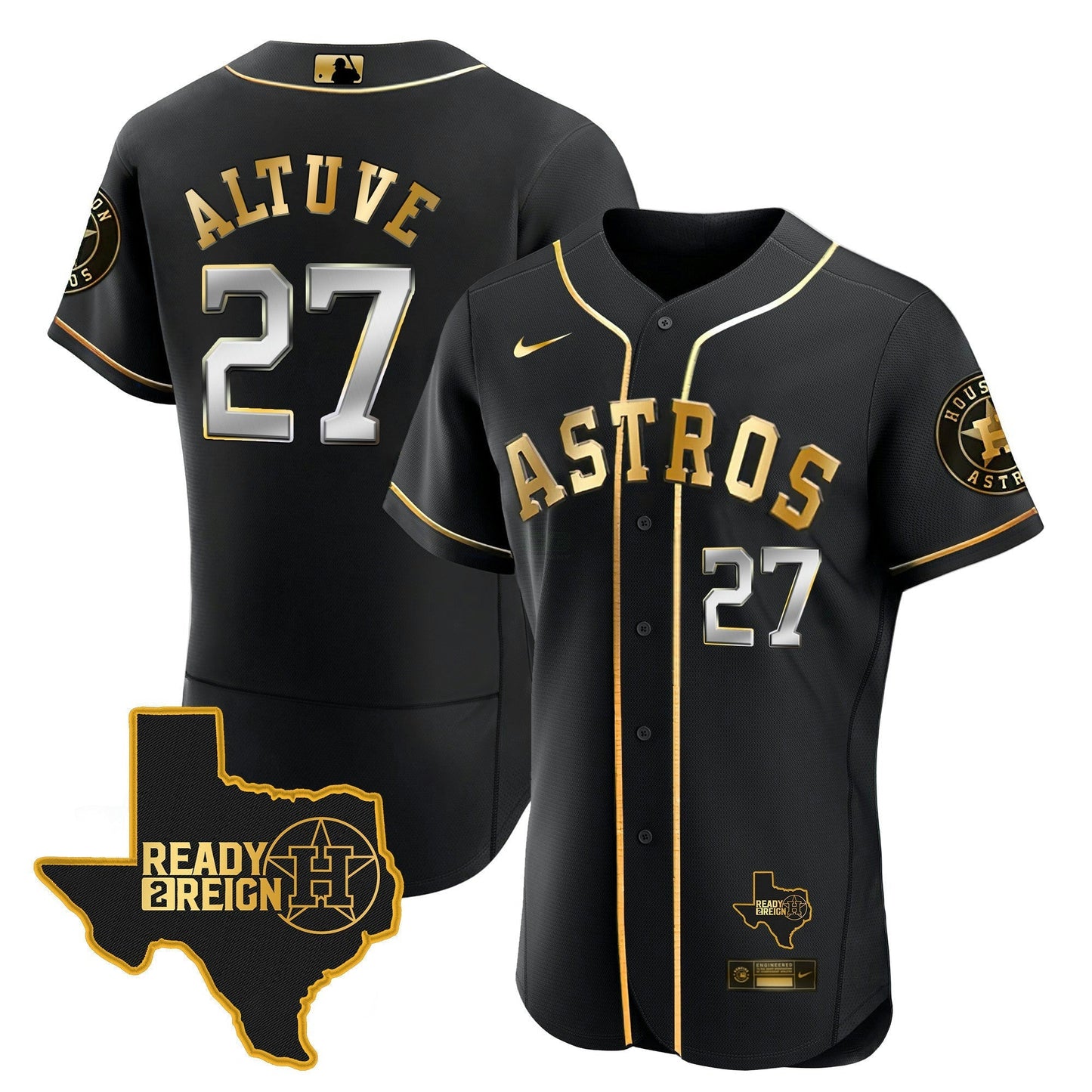 Camisa MLB Men’s Houston 2024 Ready 2 Reign Flex Base Jersey