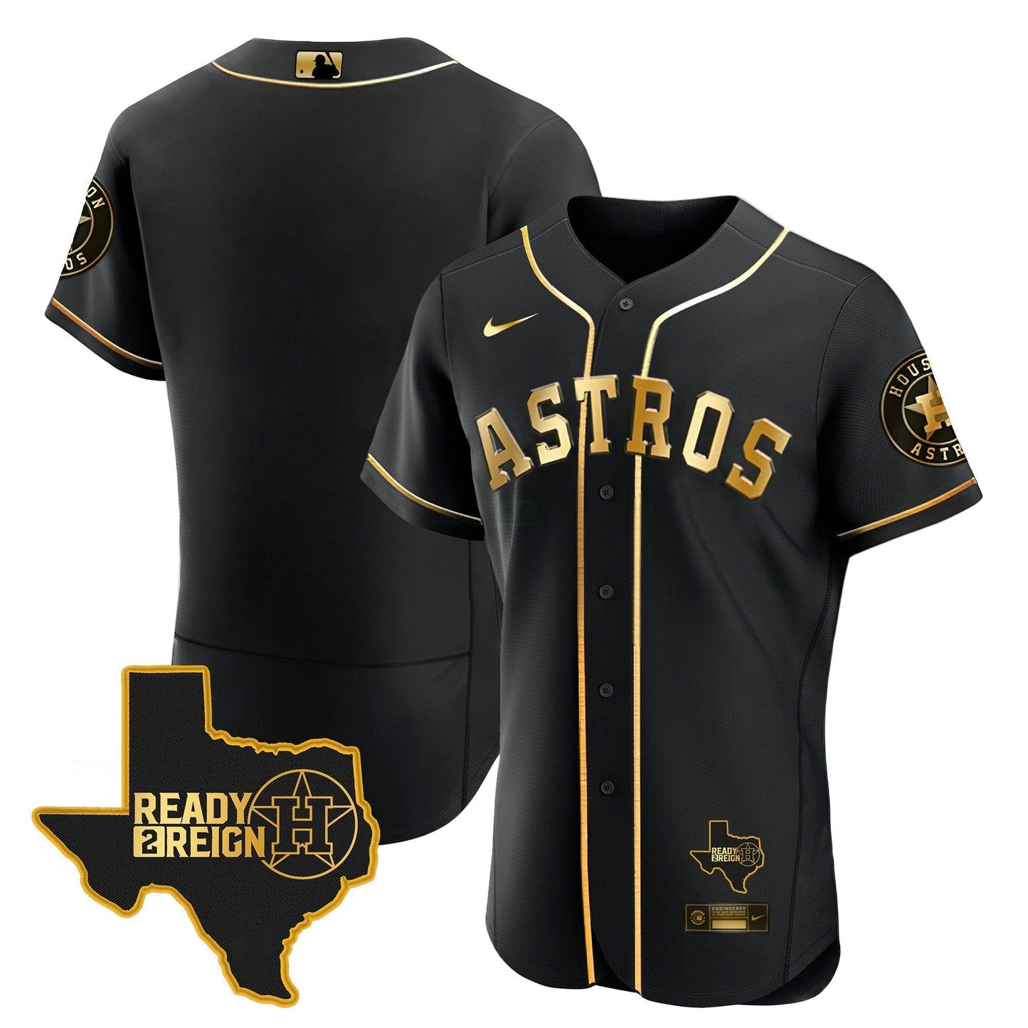 Camisa MLB Men’s Houston 2024 Ready 2 Reign Flex Base Jersey