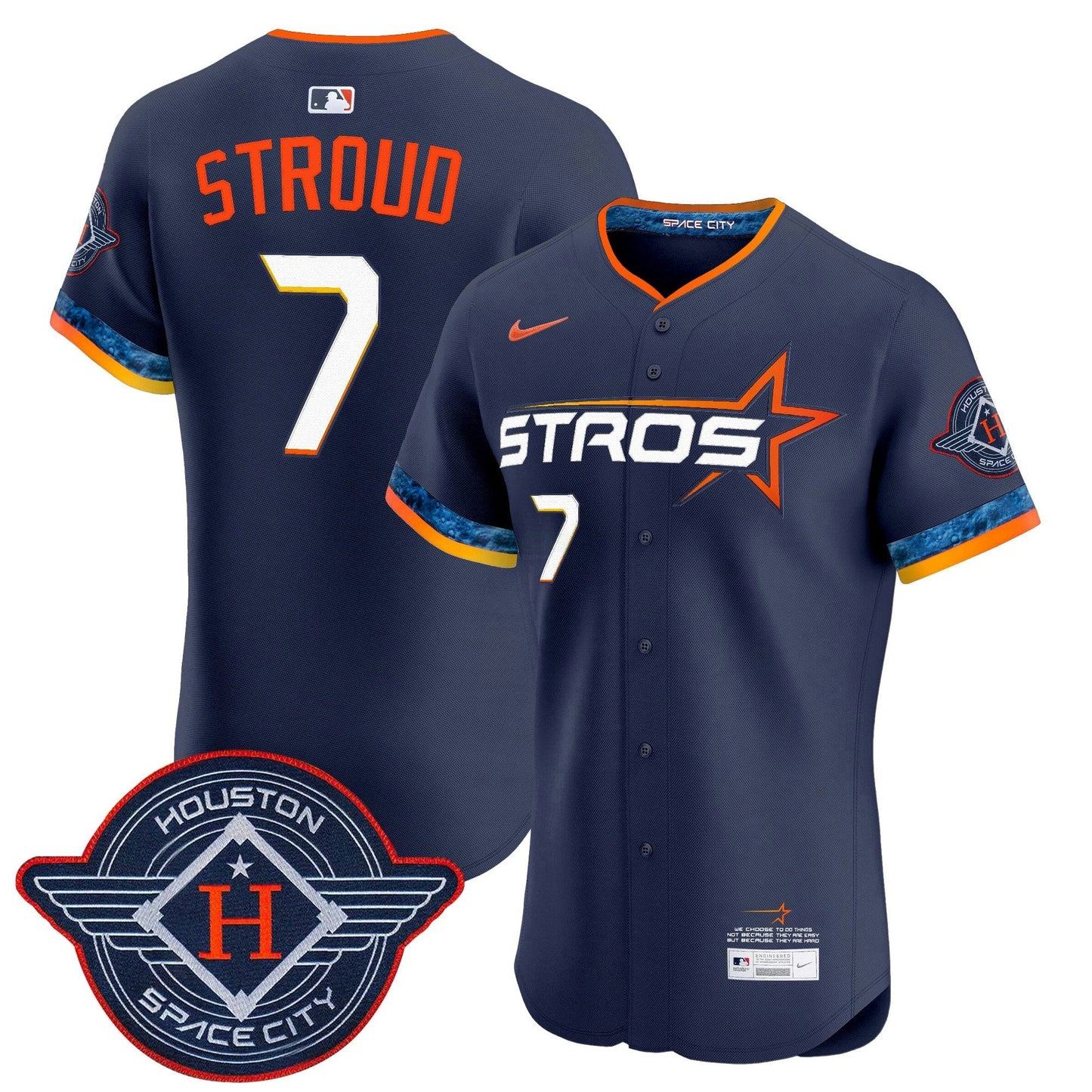 Camisa MLB Men’s Houston 2025 City Connect Vapor Premier Elite Jersey