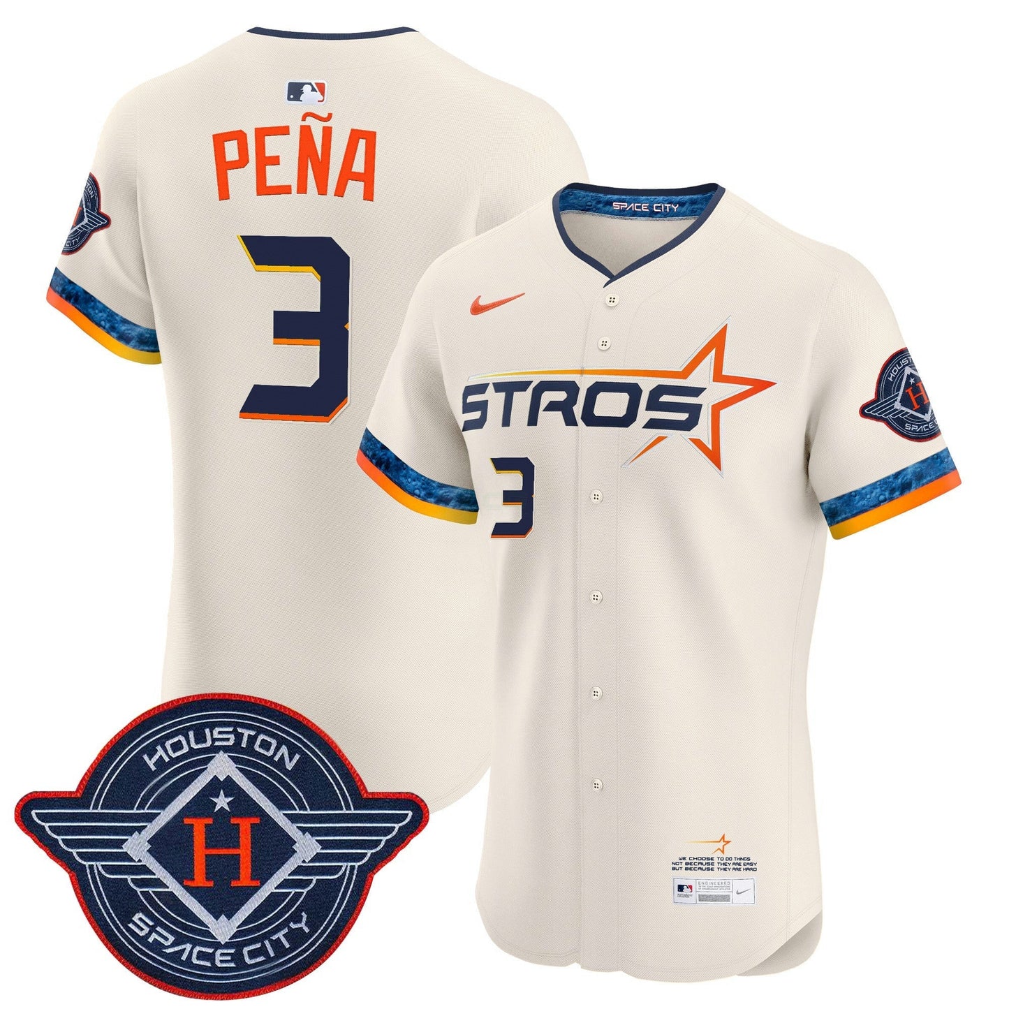 Camisa MLB Men’s Houston 2025 City Connect Vapor Premier Elite Jersey