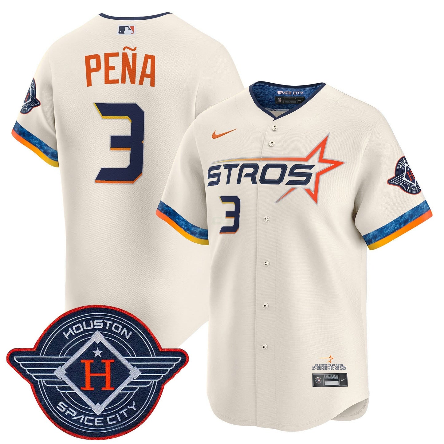 Camisa MLB Men’s Houston 2025 City Connect Vapor Premier Limited Jersey
