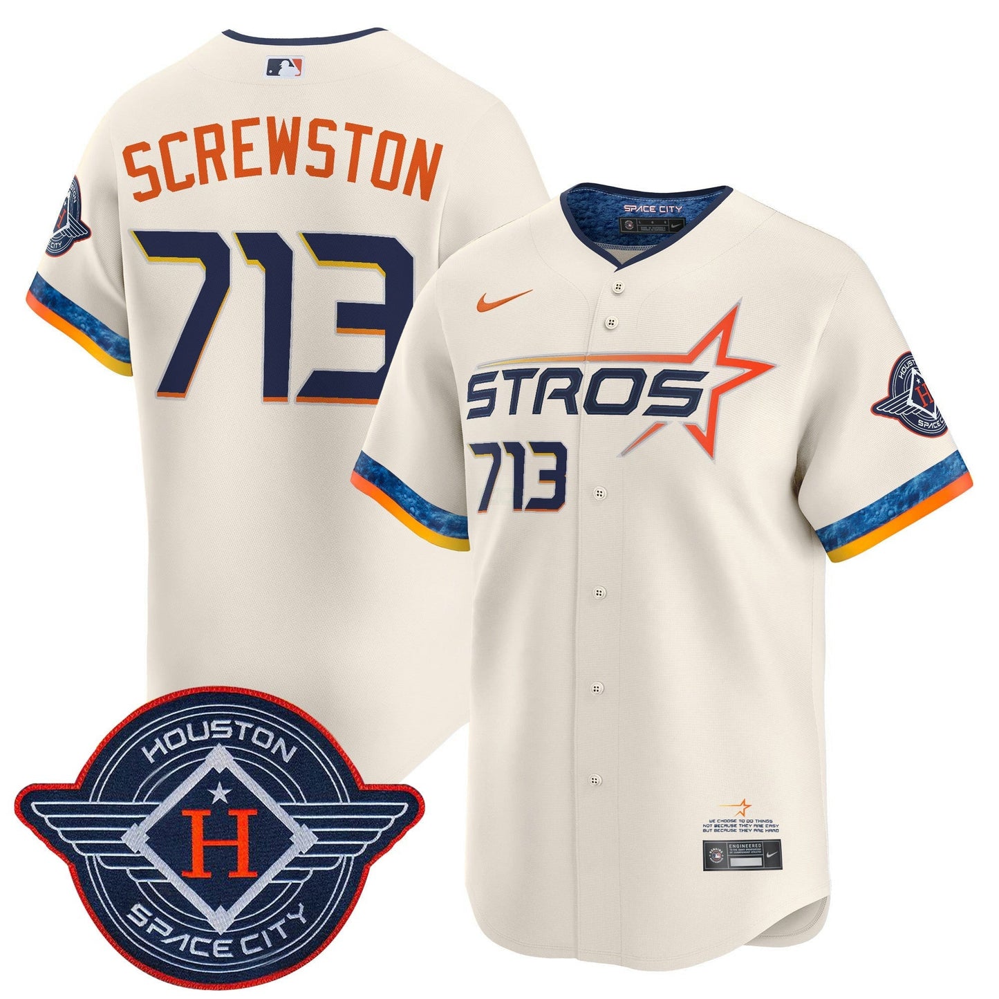 Camisa MLB Men’s Houston 2025 City Connect Vapor Premier Limited Jersey