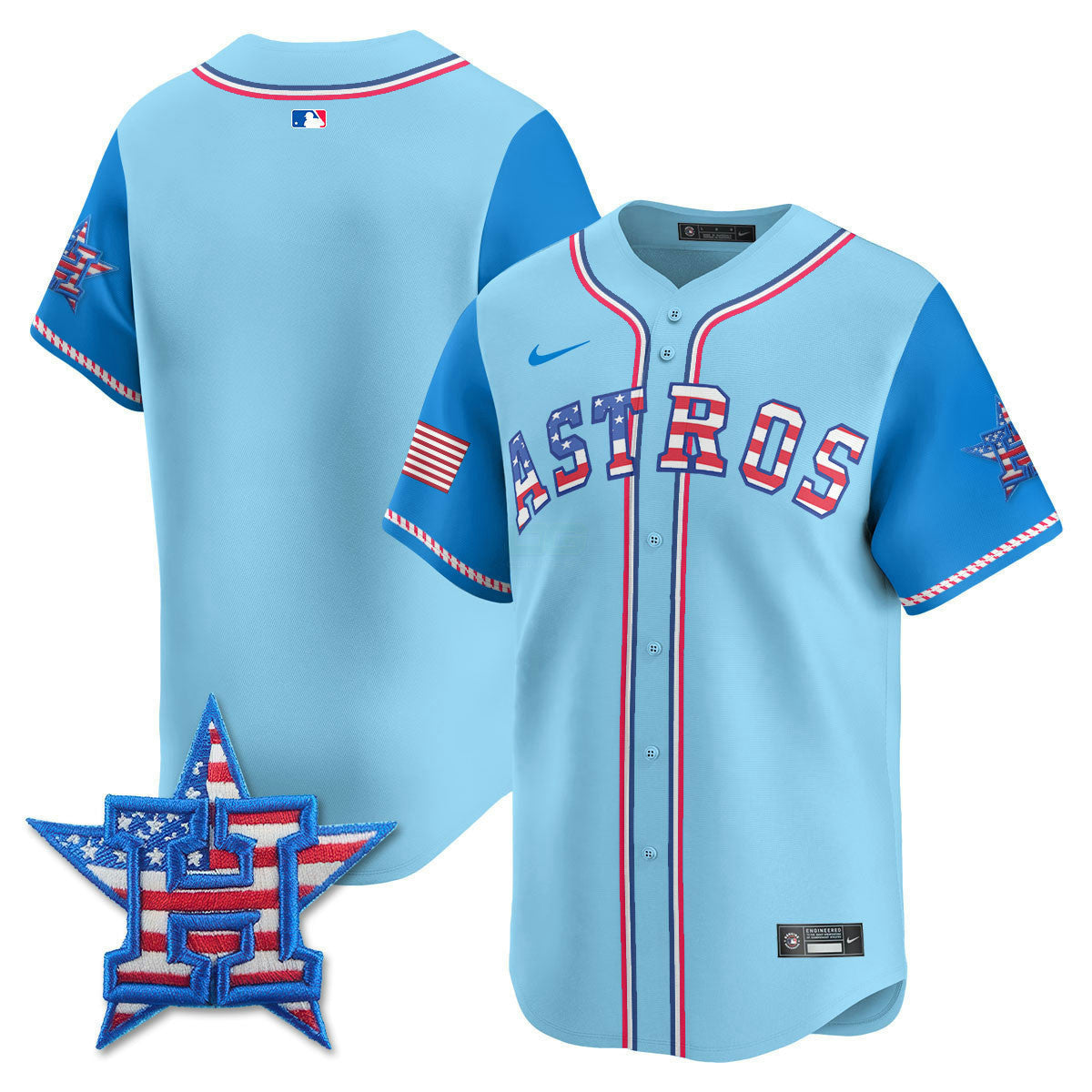 Camisa MLB Men’s Houston 2025 Fourth of July Vapor Premier Limited Jersey