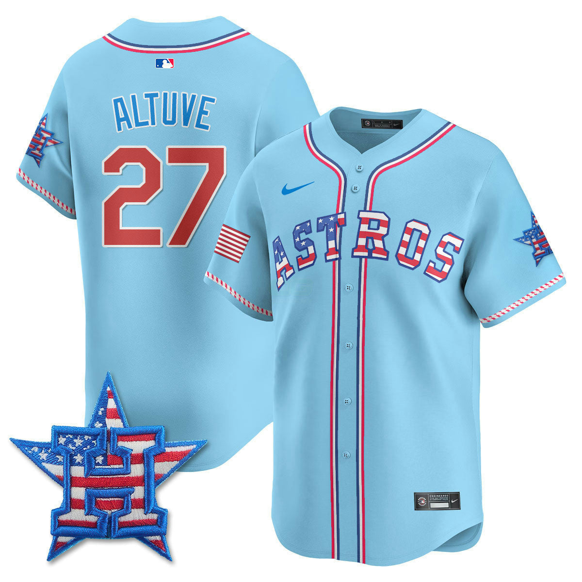 Camisa MLB Men’s Houston 2025 Fourth of July Vapor Premier Limited Jersey