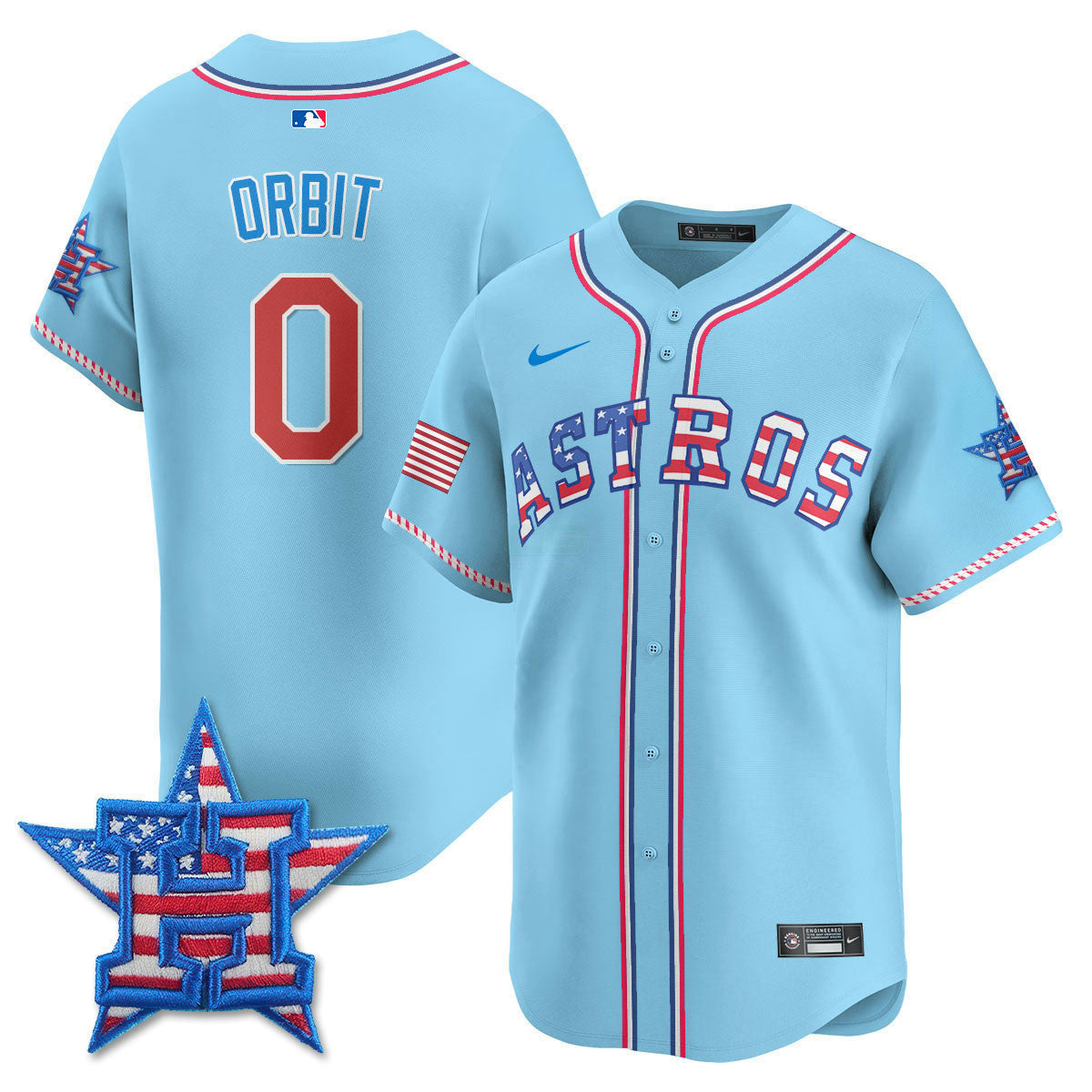 Camisa MLB Men’s Houston 2025 Fourth of July Vapor Premier Limited Jersey