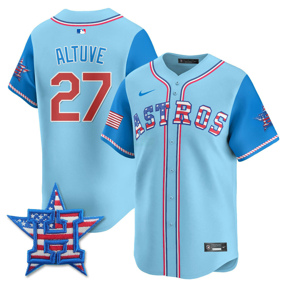 Camisa MLB Men’s Houston 2025 Fourth of July Vapor Premier Limited Jersey