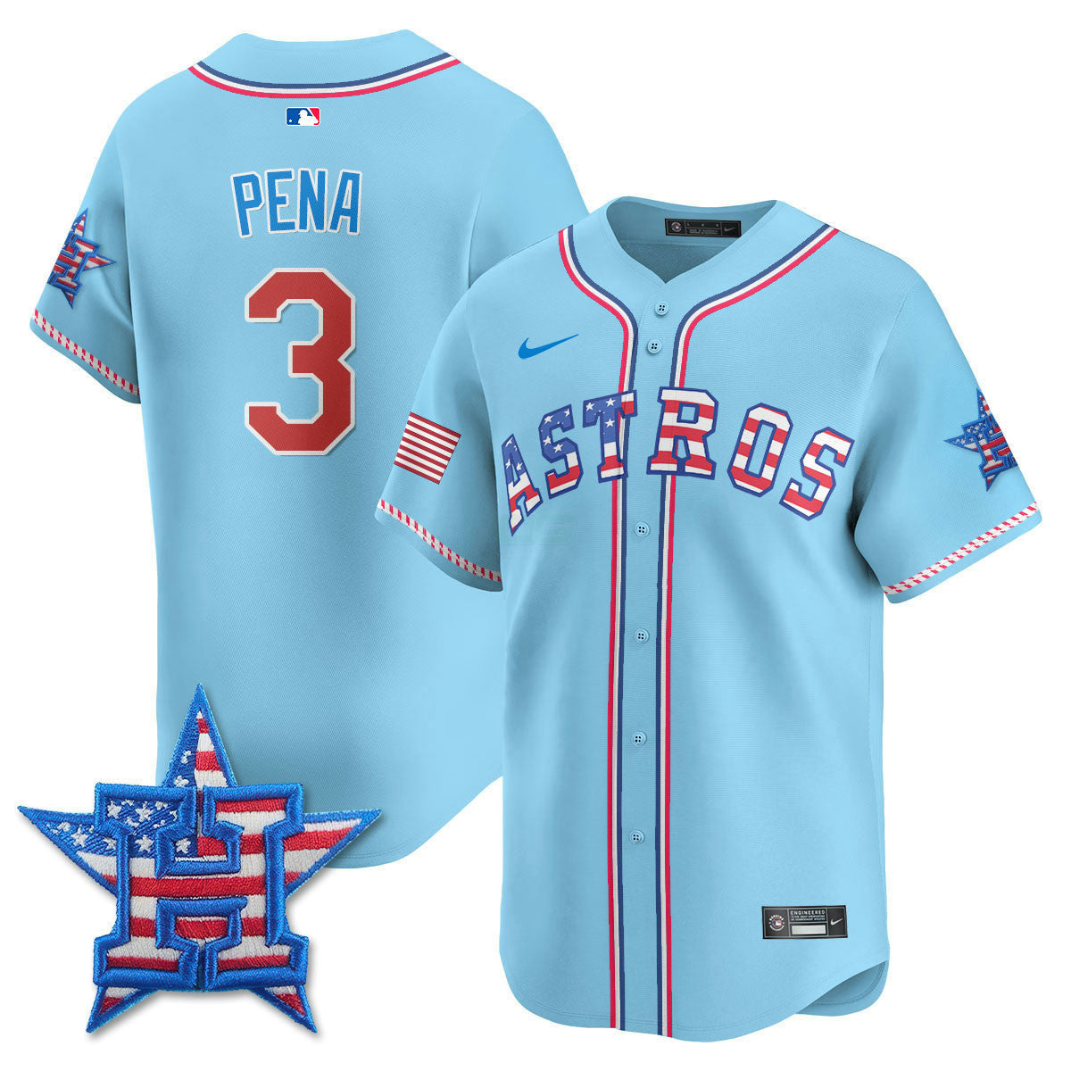 Camisa MLB Men’s Houston 2025 Fourth of July Vapor Premier Limited Jersey