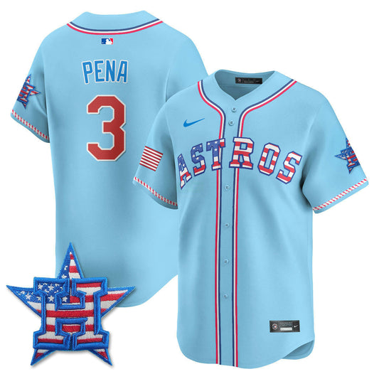 Camisa MLB Men’s Houston 2025 Fourth of July Vapor Premier Limited Jersey