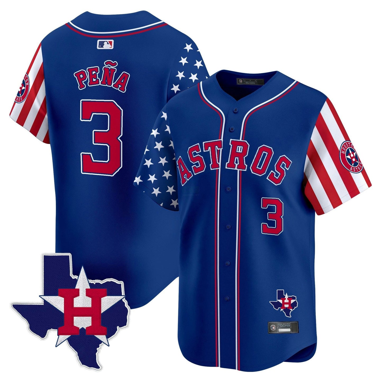 Camisa MLB Men’s Houston 2025 Independence Day Vapor Premier Limited Jersey