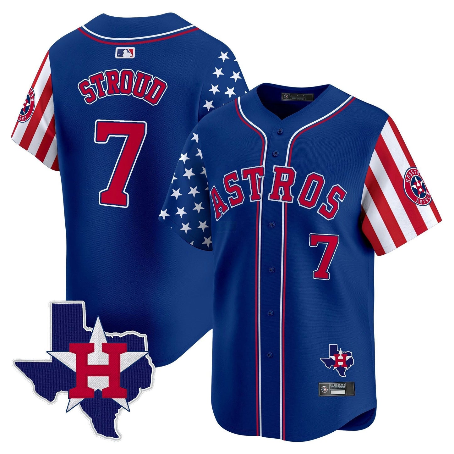 Camisa MLB Men’s Houston 2025 Independence Day Vapor Premier Limited Jersey