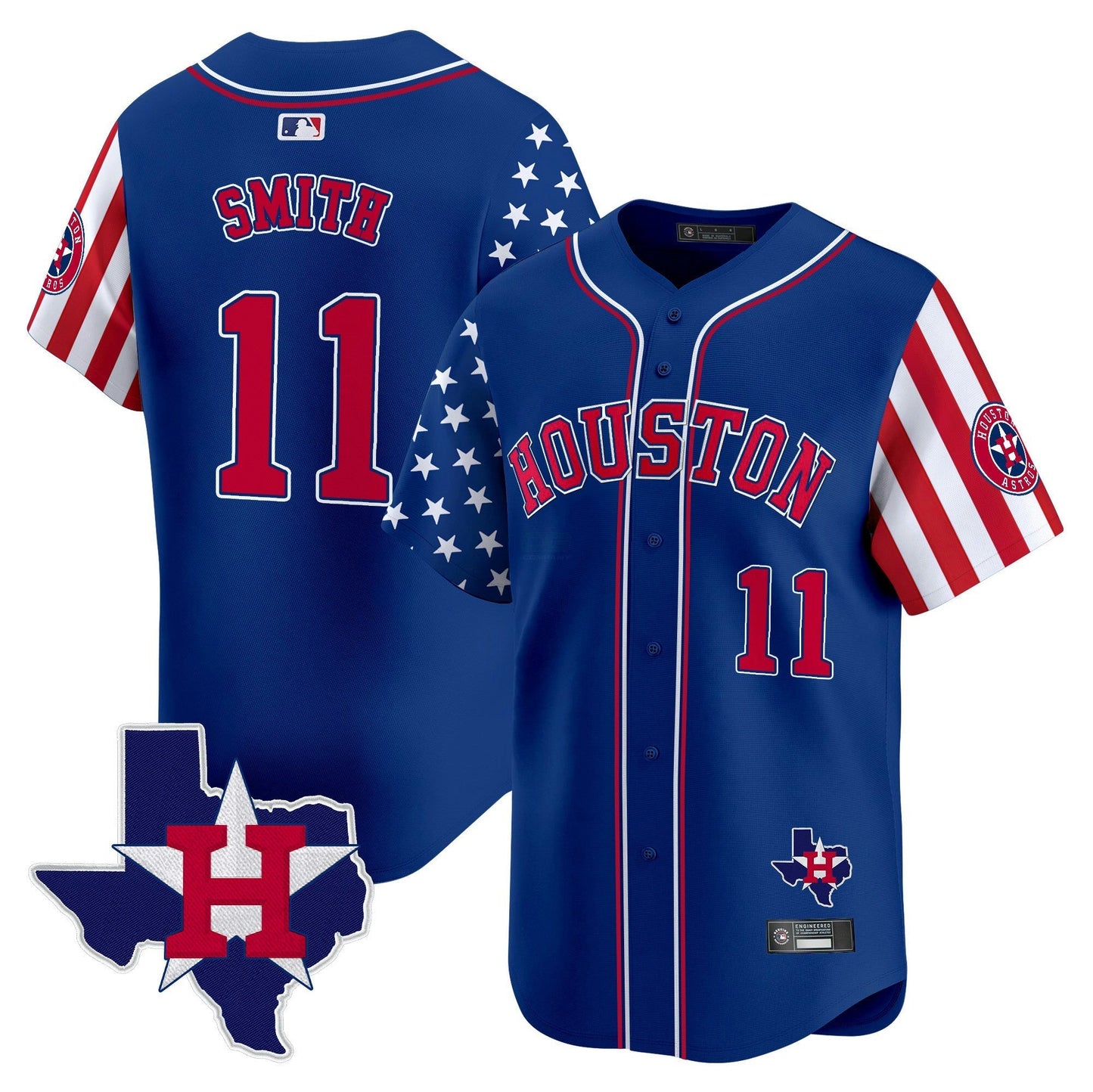Camisa MLB Men’s Houston 2025 Independence Day Vapor Premier Limited Jersey V2
