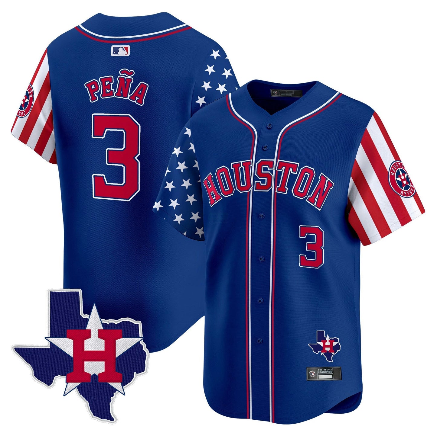 Camisa MLB Men’s Houston 2025 Independence Day Vapor Premier Limited Jersey V2