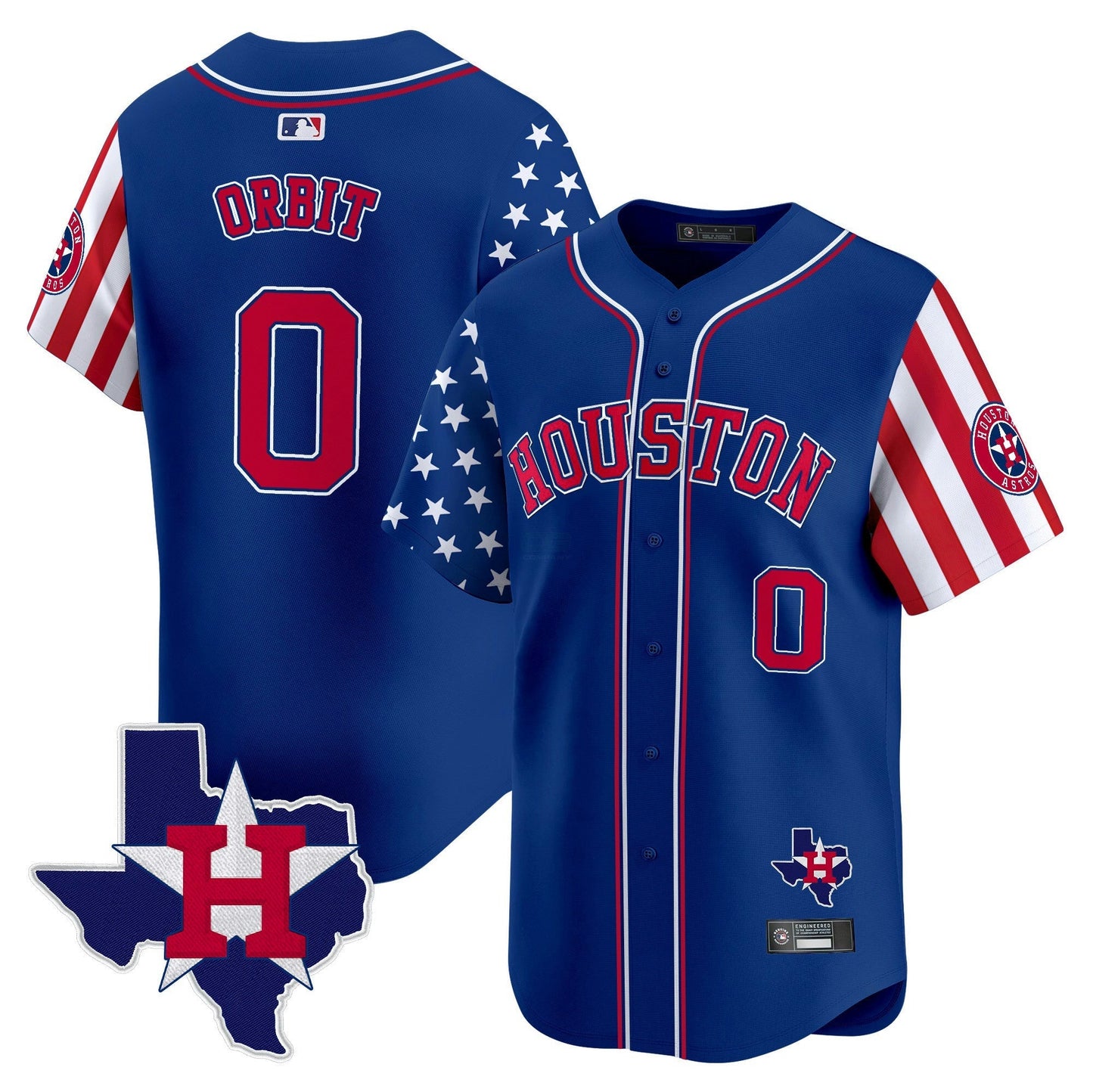 Camisa MLB Men’s Houston 2025 Independence Day Vapor Premier Limited Jersey V2