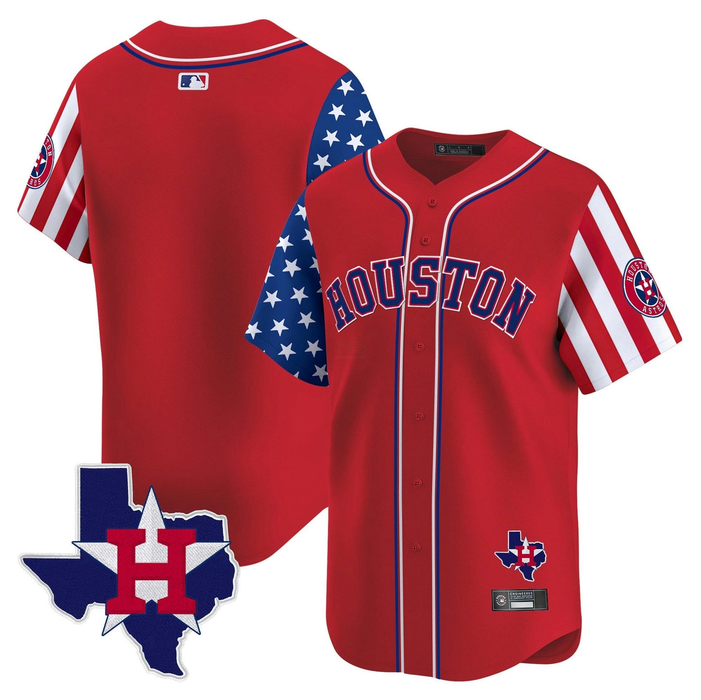 Camisa MLB Men’s Houston 2025 Independence Day Vapor Premier Limited Jersey V2