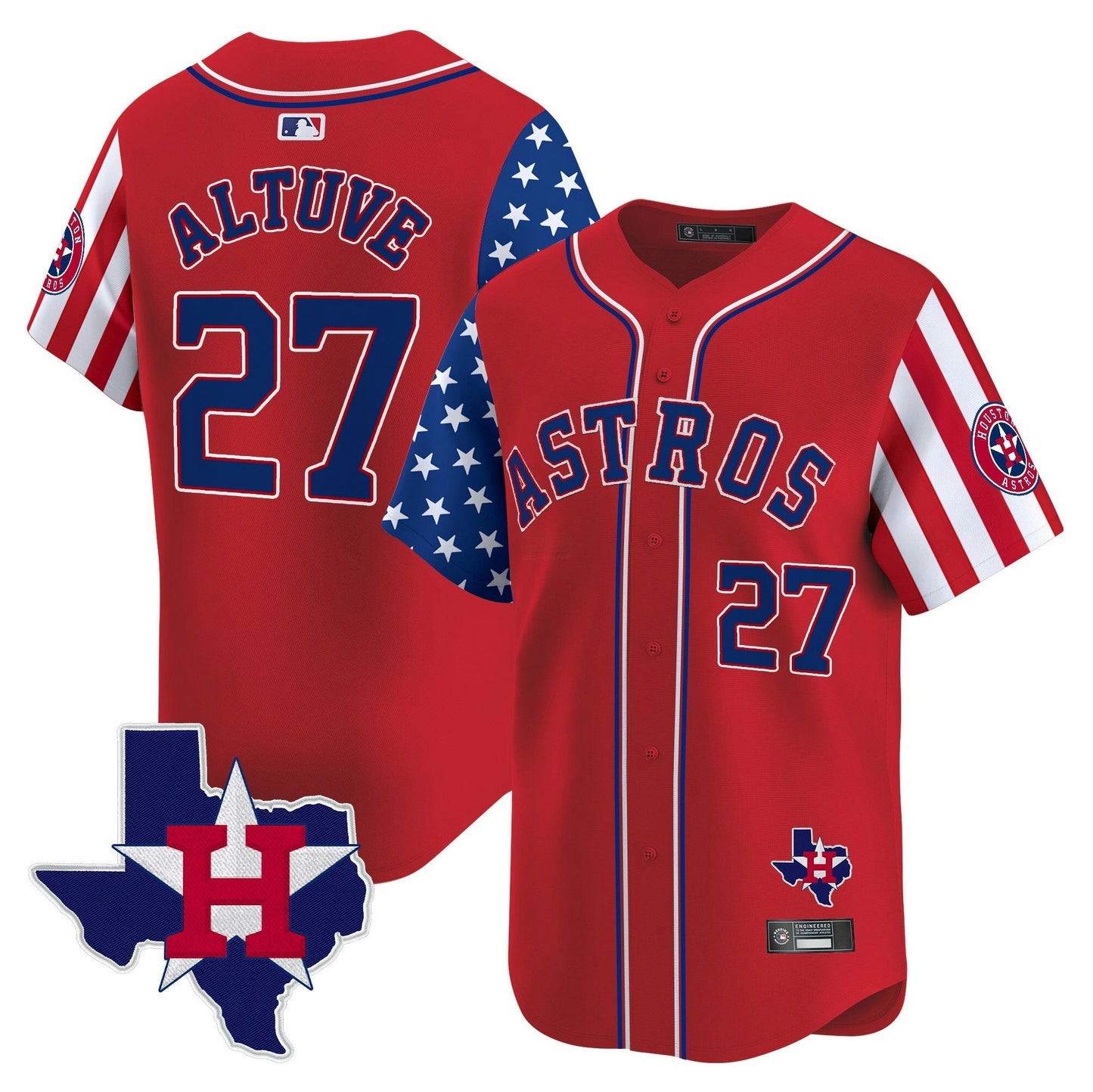 Camisa MLB Men’s Houston 2025 Independence Day Vapor Premier Limited Jersey