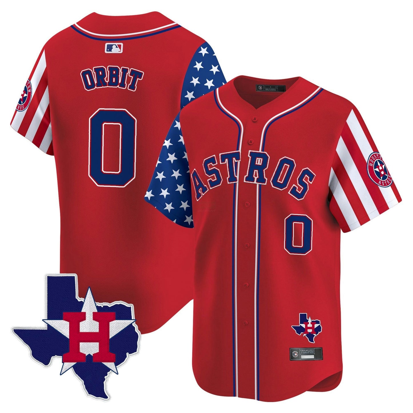 Camisa MLB Men’s Houston 2025 Independence Day Vapor Premier Limited Jersey