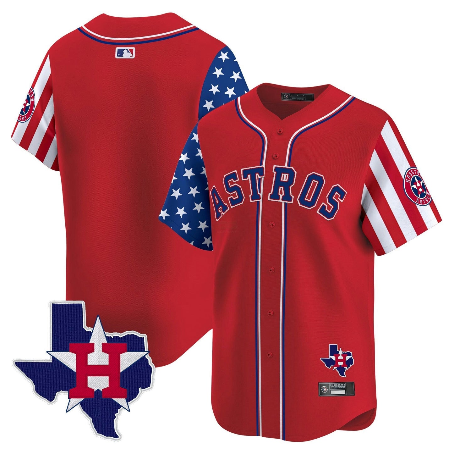 Camisa MLB Men’s Houston 2025 Independence Day Vapor Premier Limited Jersey