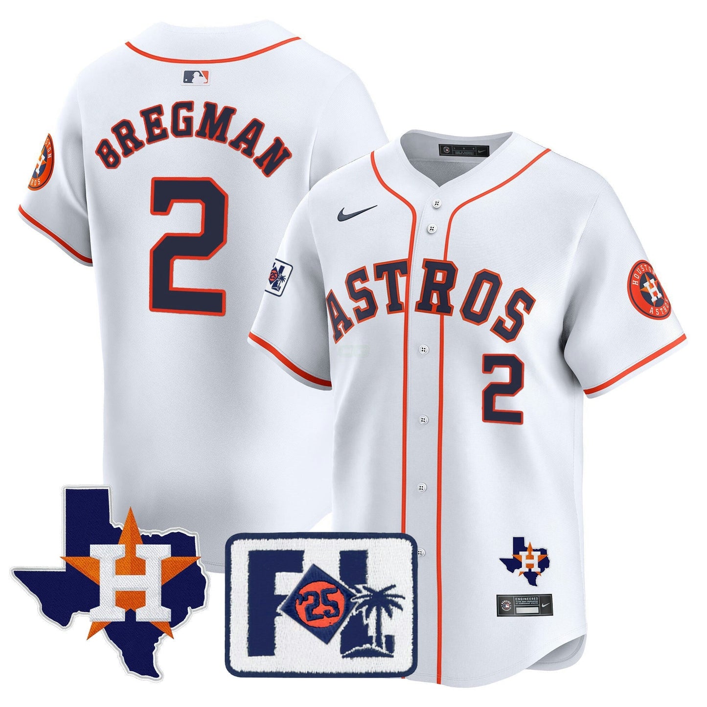Camisa MLB Men’s Houston 2025 Spring Training & Texas Patch Vapor Premier Limited Jersey