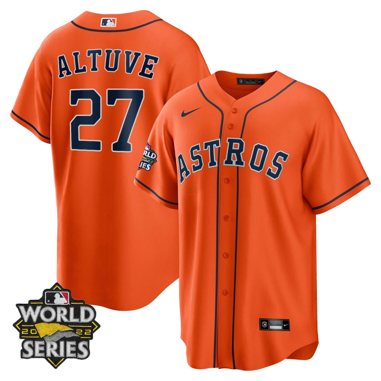 Camisa MLB Men’s Houston Alternativa 2022 World Series Player Jersey